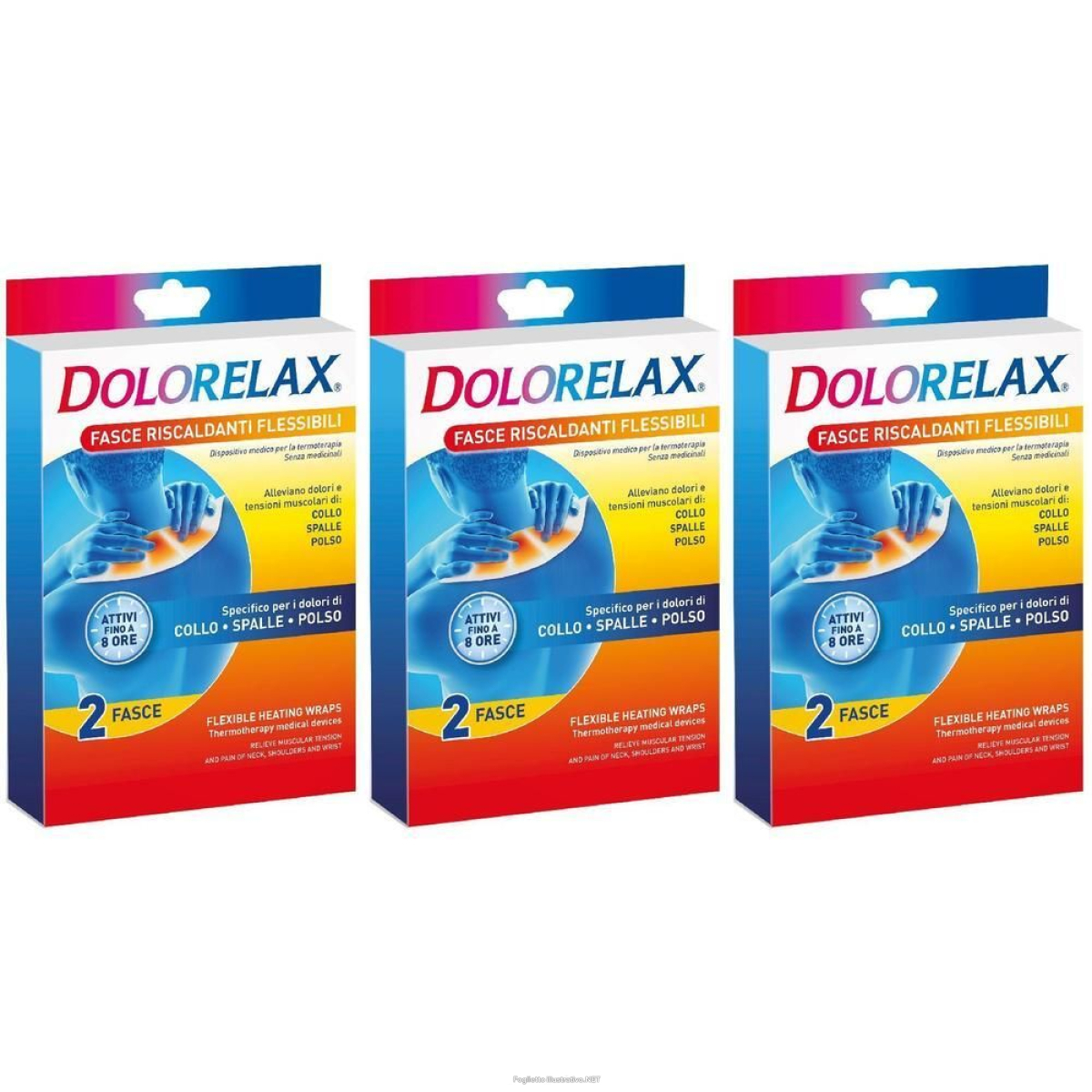 Compra Online dolorelax fascia riscaldante sagomata 2 pz cerotto e Trova il miglior prezzo
