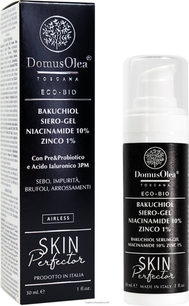 Compra Online domus olea toscana skin perfector bakuchiol siero-gel niacinamide 10% zinco 1%  - 30 ml e Trova il miglior prezzo