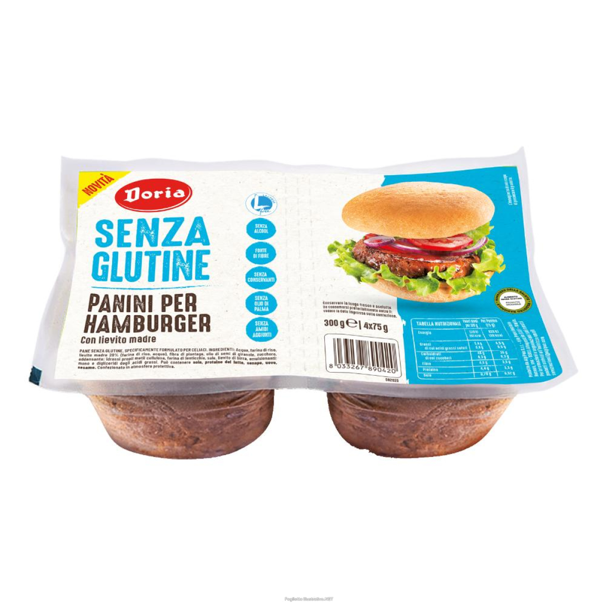 Compra Online doria panini hamburger 4x75g e Trova il miglior prezzo