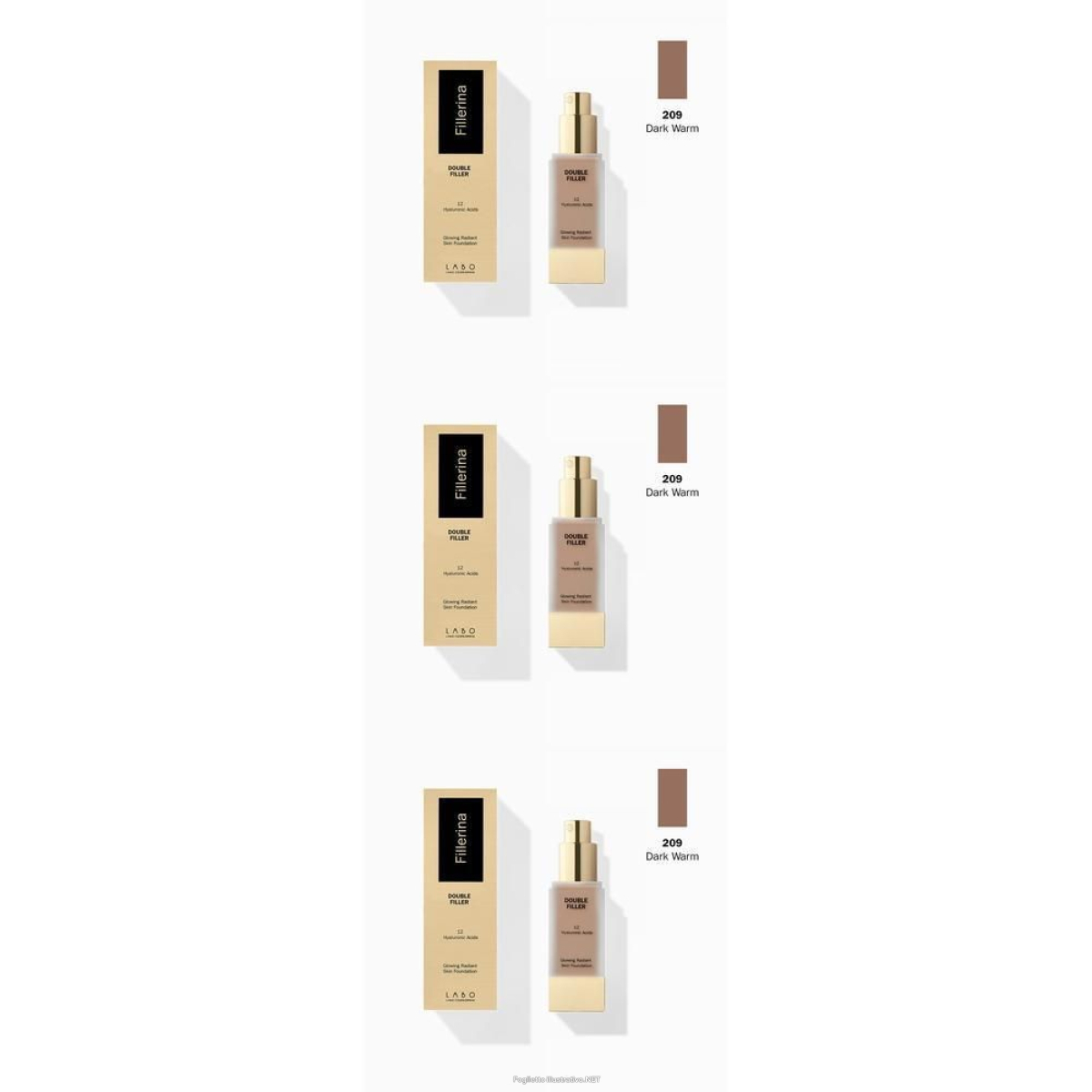 Compra Online double filler 12 hyaluronic acids glowing radiant skin fondotinta colo e Trova il miglior prezzo