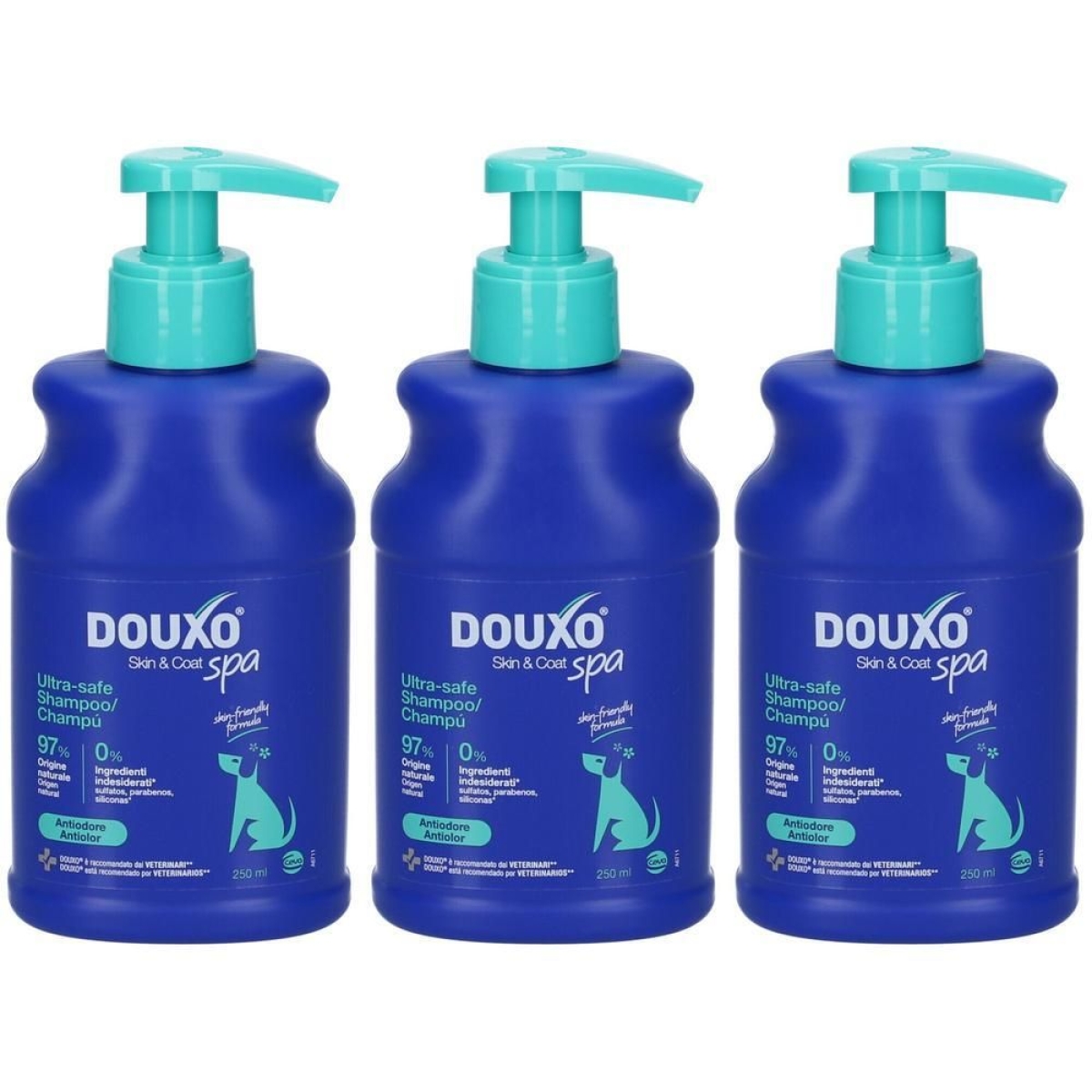 Compra Online Douxo spa shampoo antiodore 3x250 ml e Trova il miglior prezzo