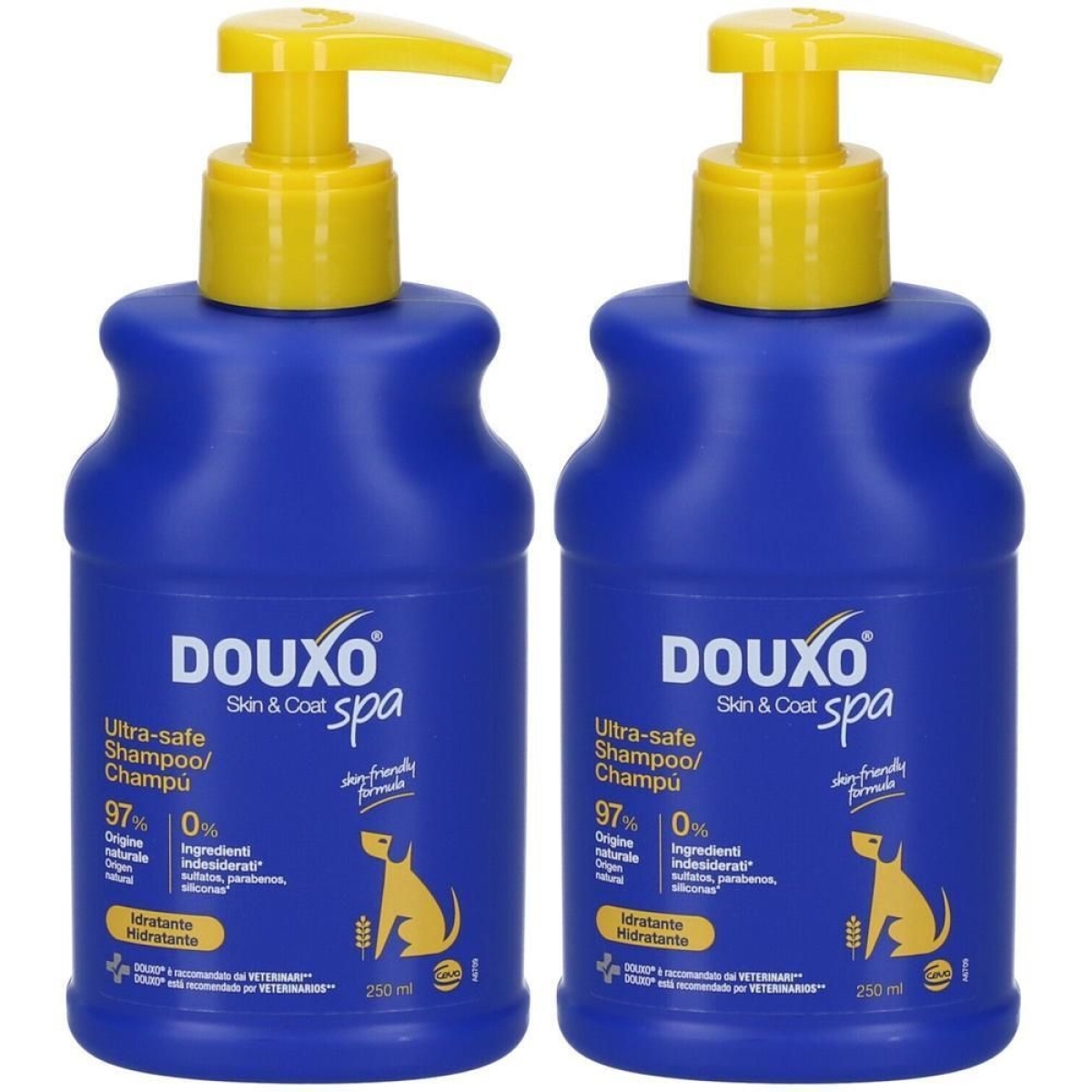 Compra Online Douxo spa shampoo idratante per cani 2x250 ml e Trova il miglior prezzo