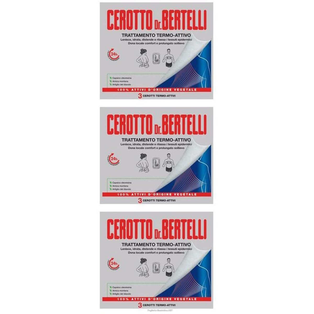 Compra Online dr bertelli cerotto termo-attivo 3 pezzi 3x1 st e Trova il miglior prezzo