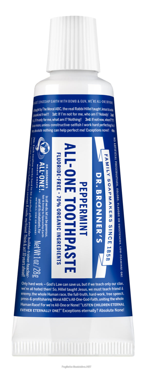 Compra Online dr. bronner’s all-one dentifricio gusto menta piperita 28g 28 g dentif e Trova il miglior prezzo