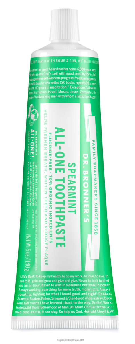 Compra Online dr. bronner’s dentifricio all-one menta verde 140 g e Trova il miglior prezzo