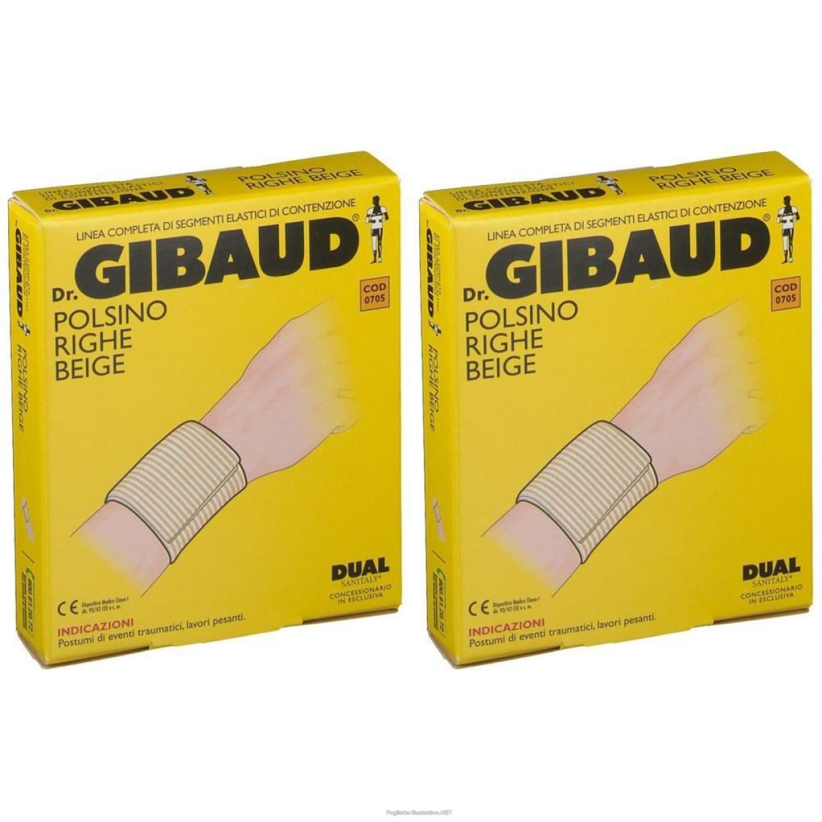 Compra Online dr. gibaud® polsino righe beige 6 cm taglia 0 2x1 pz bendaggio/i e Trova il miglior prezzo