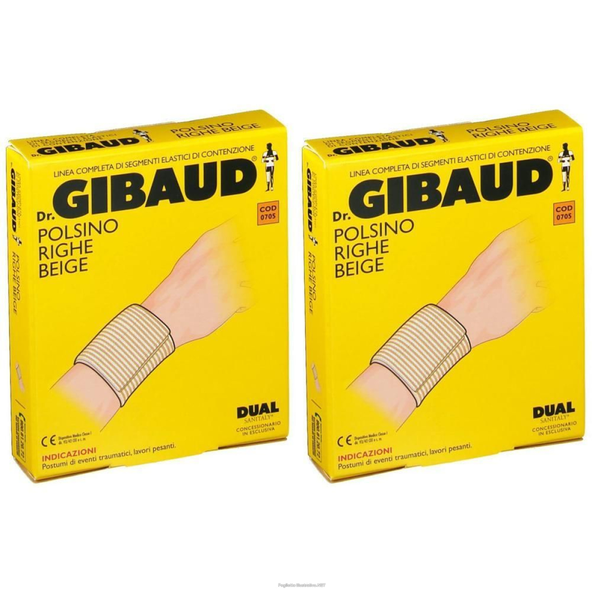 Compra Online dr. gibaud® polsino righe beige 6 cm taglia 1 2x1 pz bendaggio/i e Trova il miglior prezzo