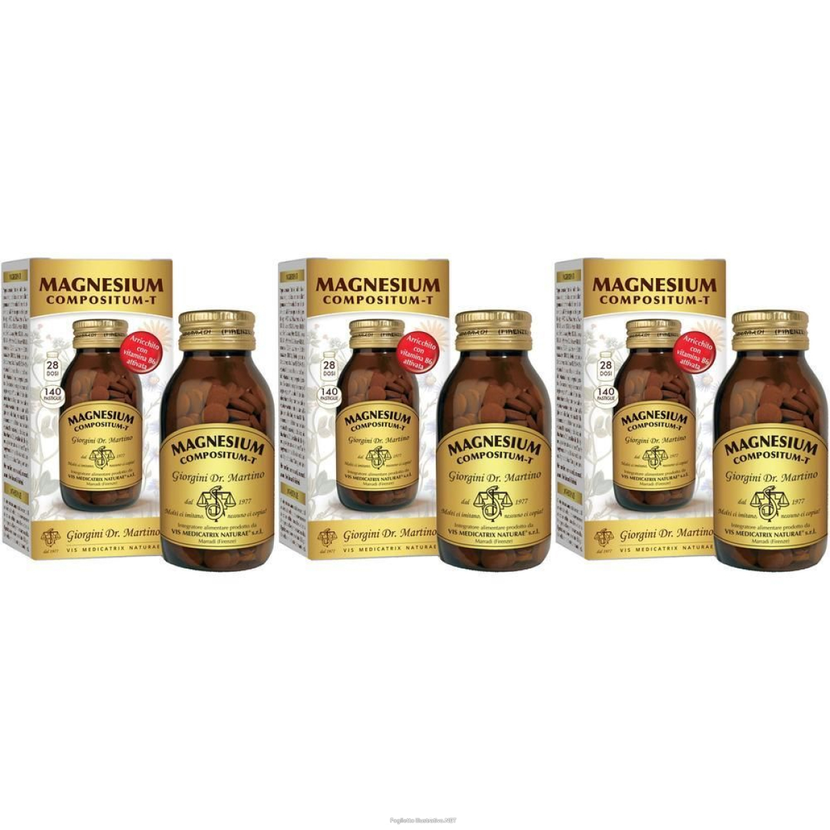 Compra Online dr. giorngini magnesium compositum-t 3x70 g pastiglie e Trova il miglior prezzo