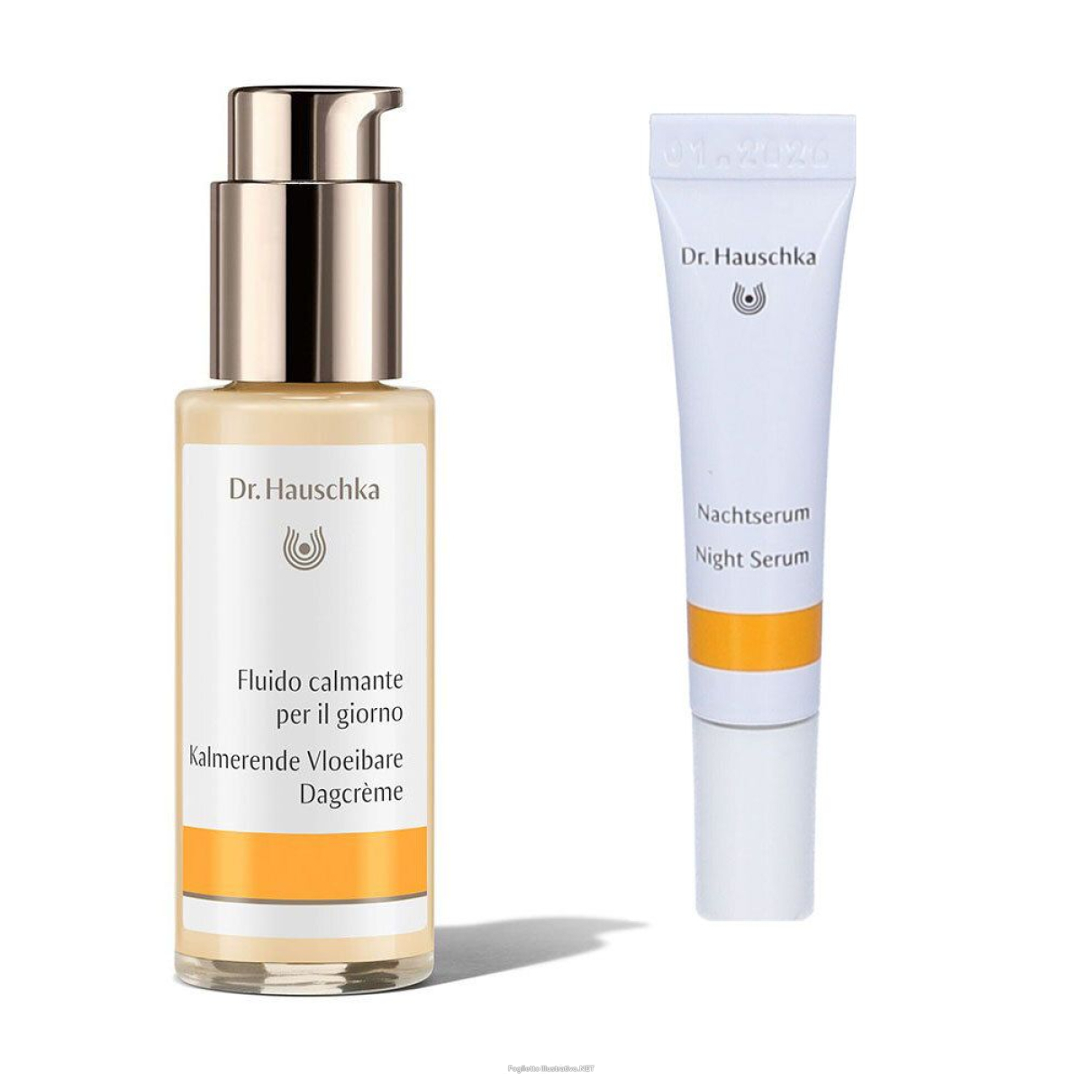Compra Online dr. hauschka fluido calmante giorno 50ml + siero notte 2,5ml 1 pz set e Trova il miglior prezzo