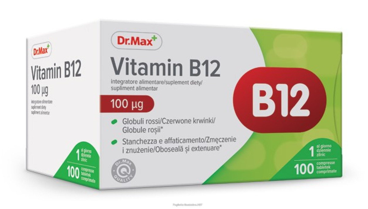 Compra Online dr. max vitamin b12 100 mcg 100 compresse e Trova il miglior prezzo