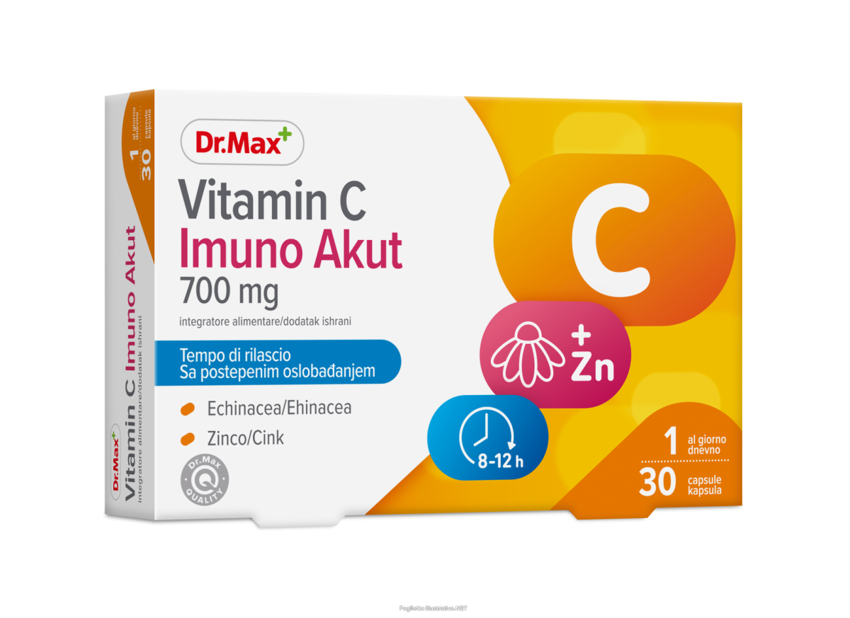 Compra Online dr.max vitamin c imuno akut 30 capsule e Trova il miglior prezzo