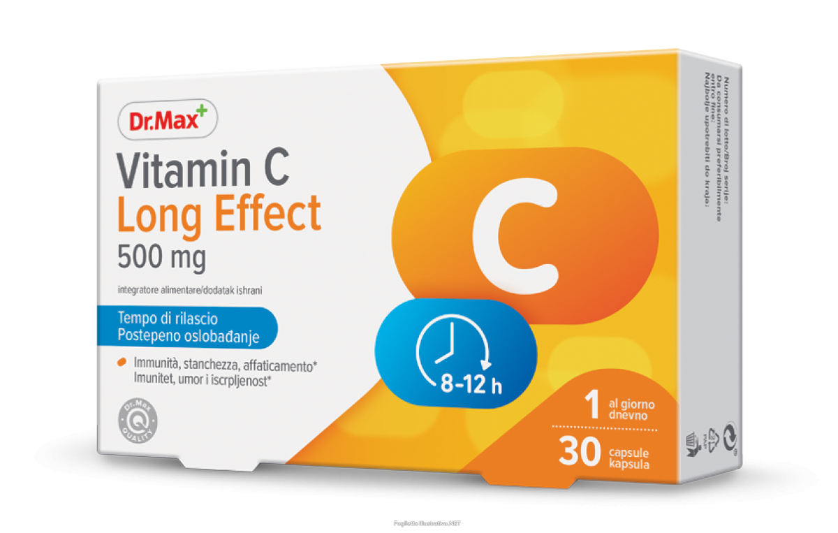 Compra Online dr.max vitamin c long effect 30 capsule 500 mg e Trova il miglior prezzo