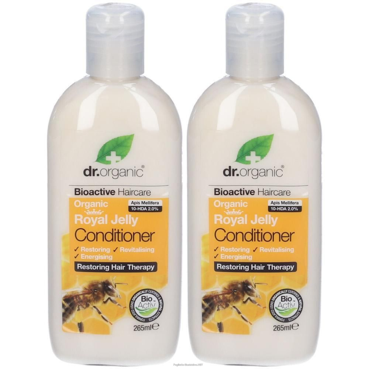 Compra Online dr. organic royal jelly balsamo per capelli con pappa reale 2x265 ml e Trova il miglior prezzo