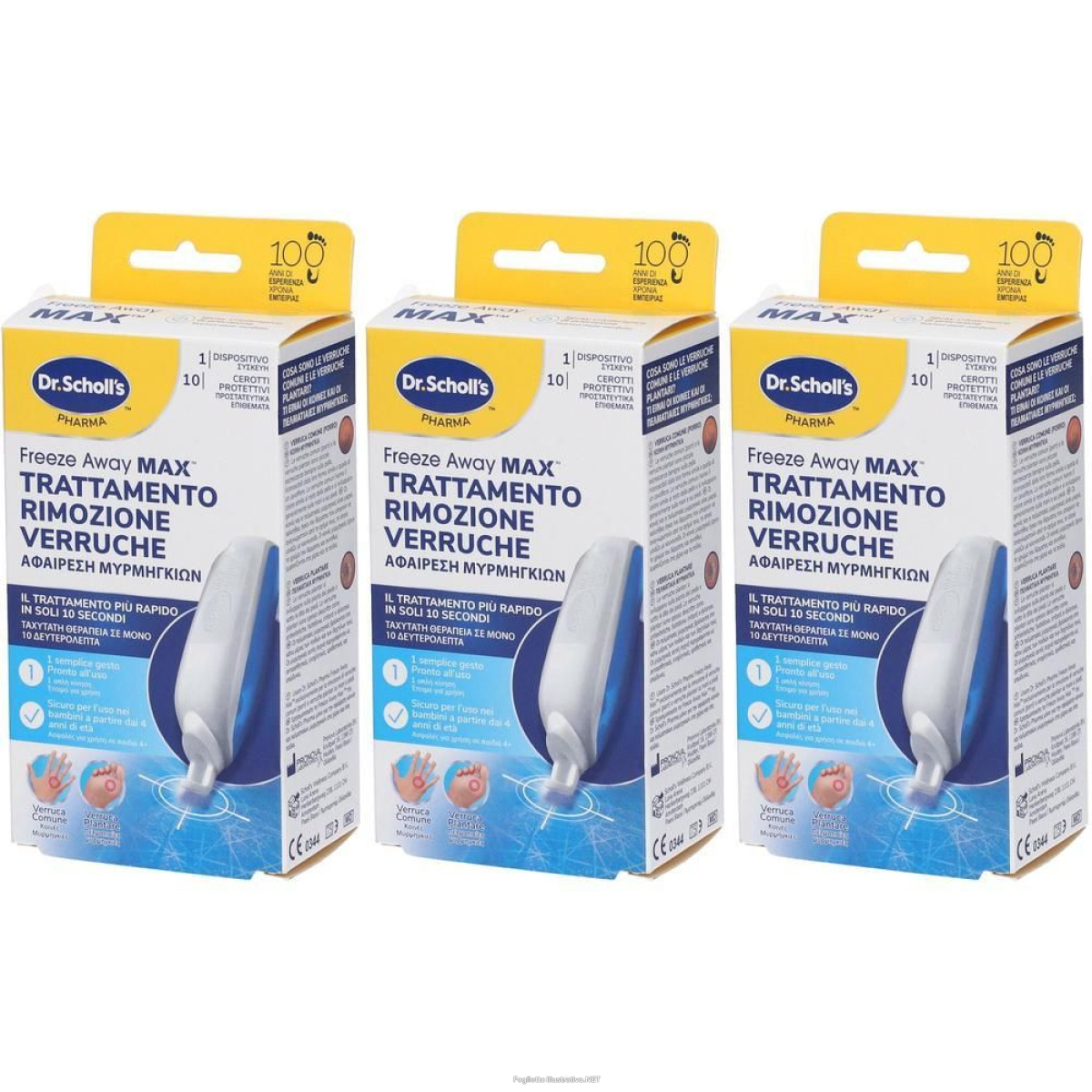 Compra Online dr. scholl's freeze away max trattamento rimozione verruche 3x1 st e Trova il miglior prezzo