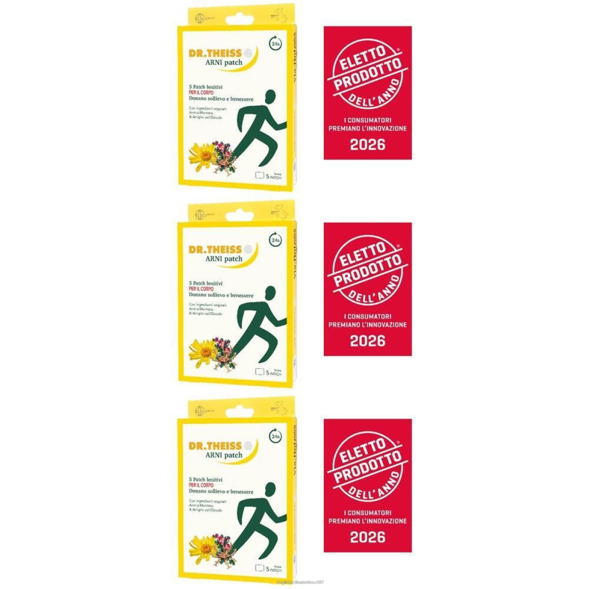 Compra Online dr. theiss arni patch lenitivi per il corpo 3x1 st e Trova il miglior prezzo