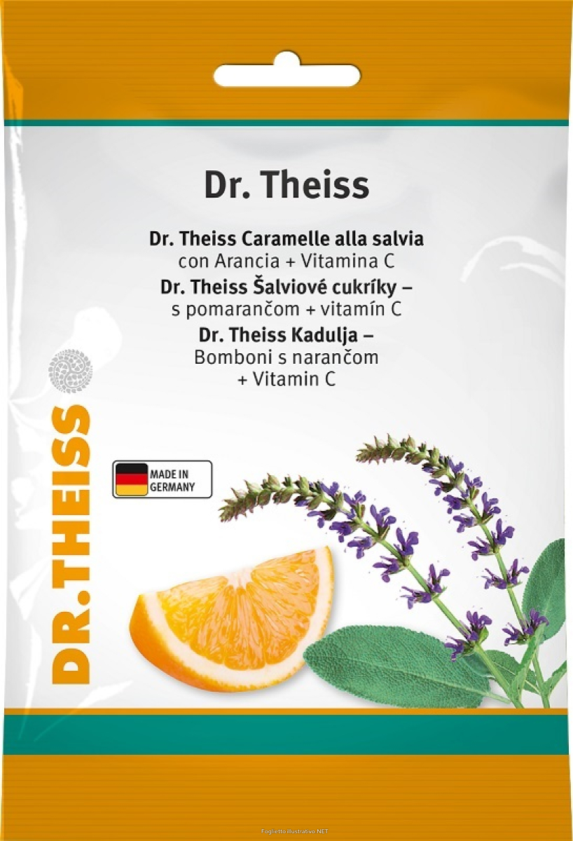 Compra Online dr.theiss caramelle alla salvia con arancia e vitamina c 26 pezzi 75 grammi e Trova il miglior prezzo