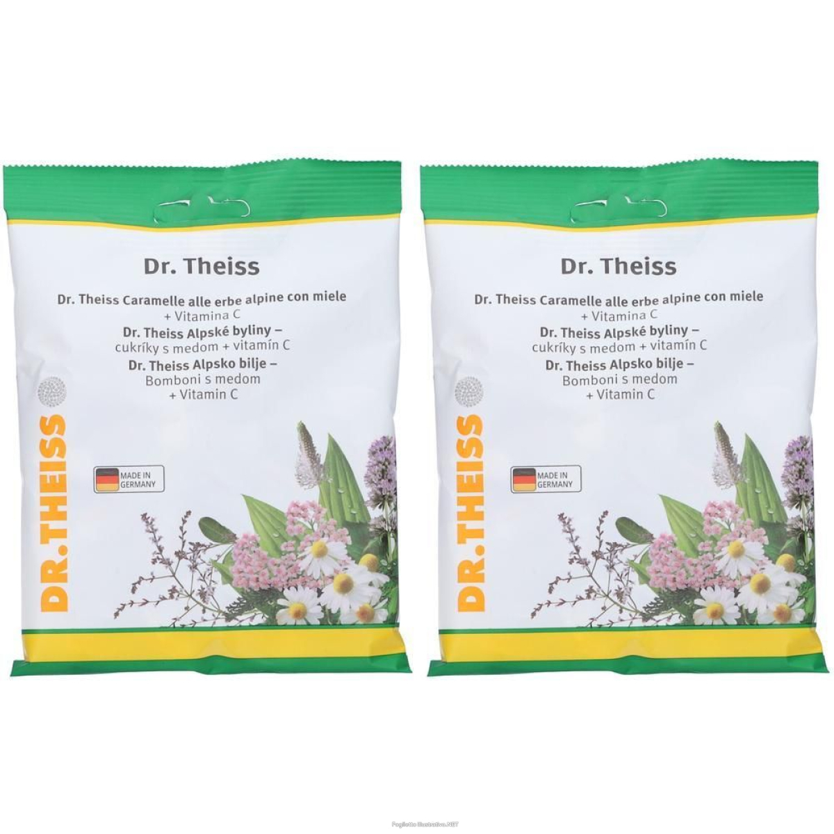 Compra Online dr. theiss caramelle erbe alpine con miele 2x75 g e Trova il miglior prezzo