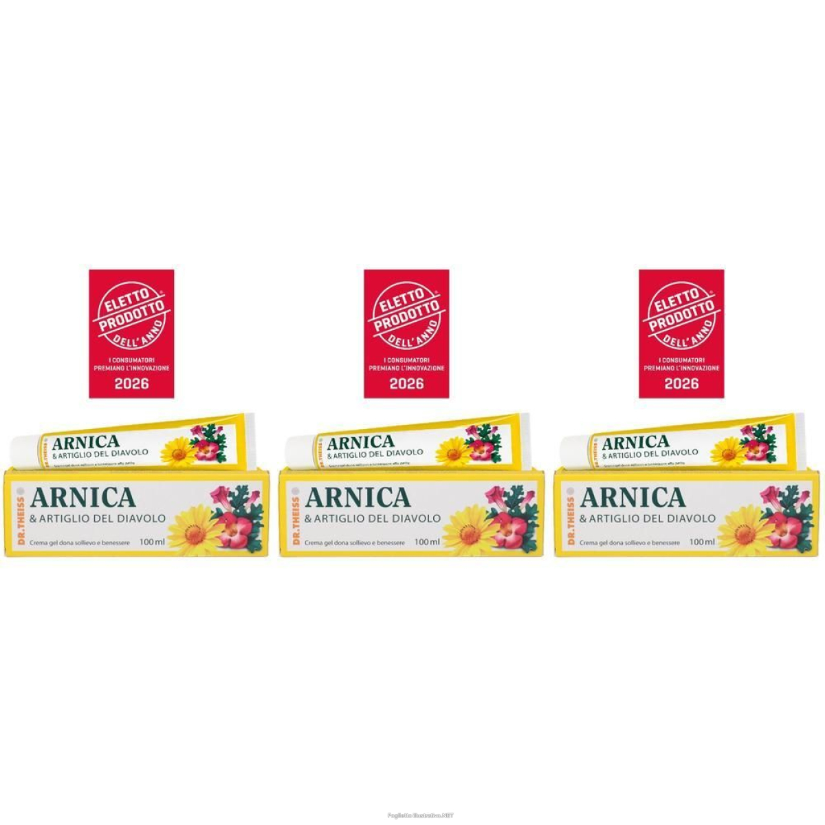 Compra Online dr. theiss crema gel arnica & artiglio del diavolo 3x100 ml e Trova il miglior prezzo