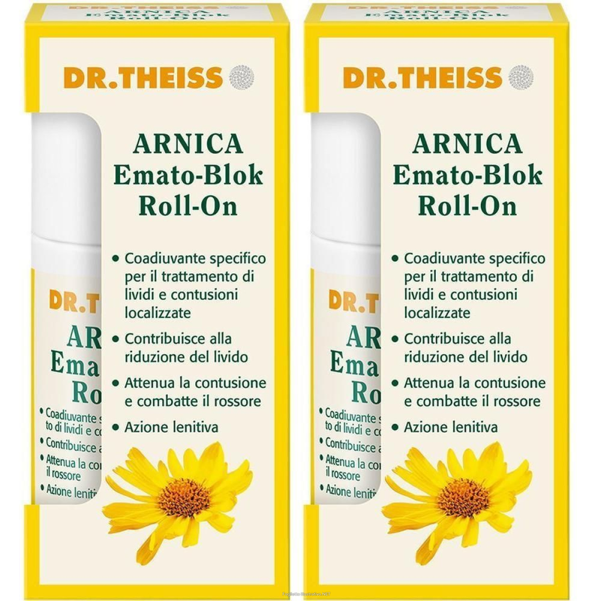 Compra Online dr.theiss emato-blok arnica roll-on 2x50 ml soluzione e Trova il miglior prezzo