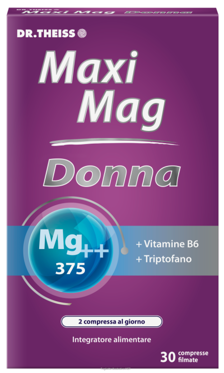 Compra Online dr. theiss - maxi mag magnesio donna 30 compresse - integratore per il benessere femminile e Trova il miglior prezzo
