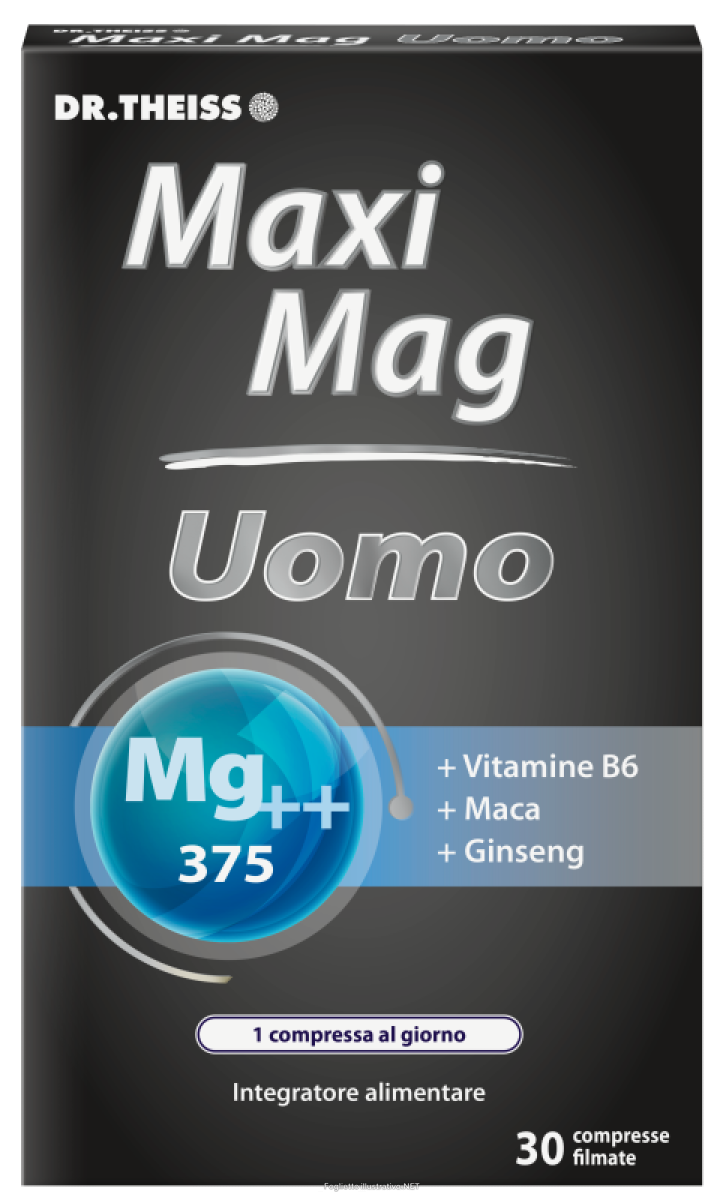 Compra Online dr. theiss maxi mag uomo - integratore per la stanchezza e la funzionalità muscolare, 30 compresse e Trova il miglior prezzo