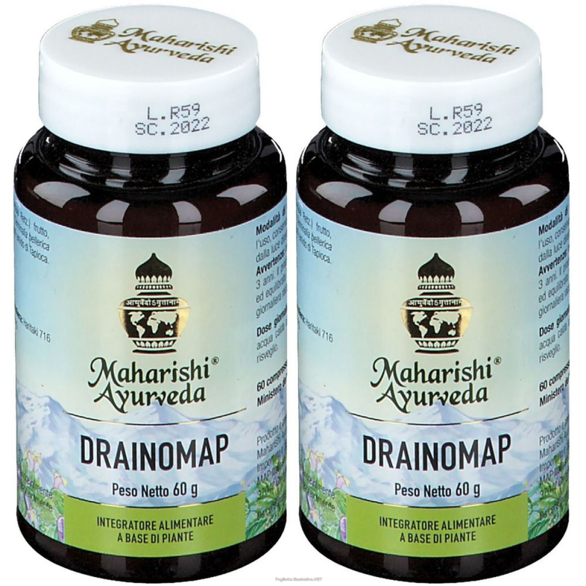 Compra Online drainomap maharishi® ayurveda set da 2 2x60 pz compresse e Trova il miglior prezzo