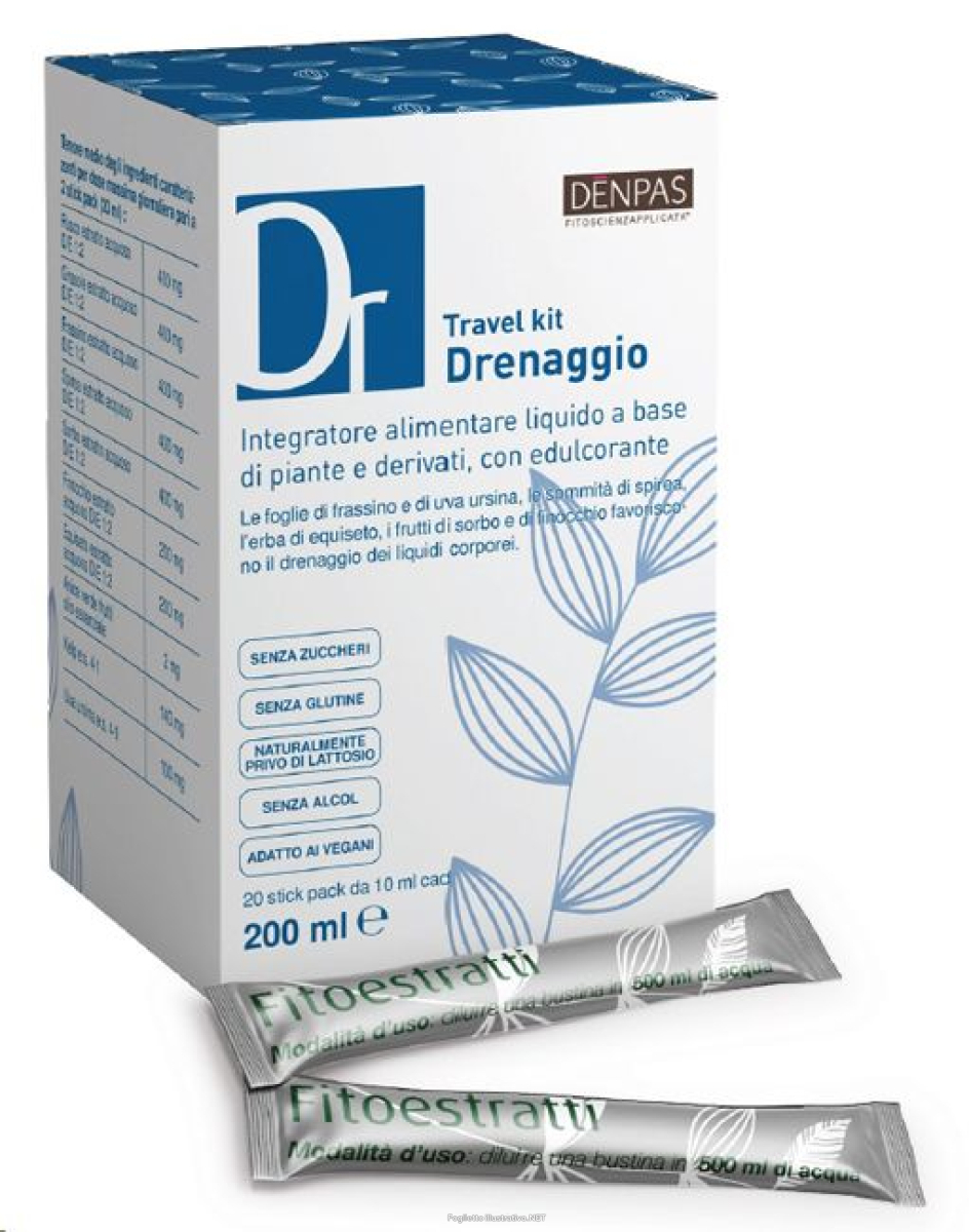 Compra Online drenaggio travel kit 20 stick pack da 10 ml e Trova il miglior prezzo