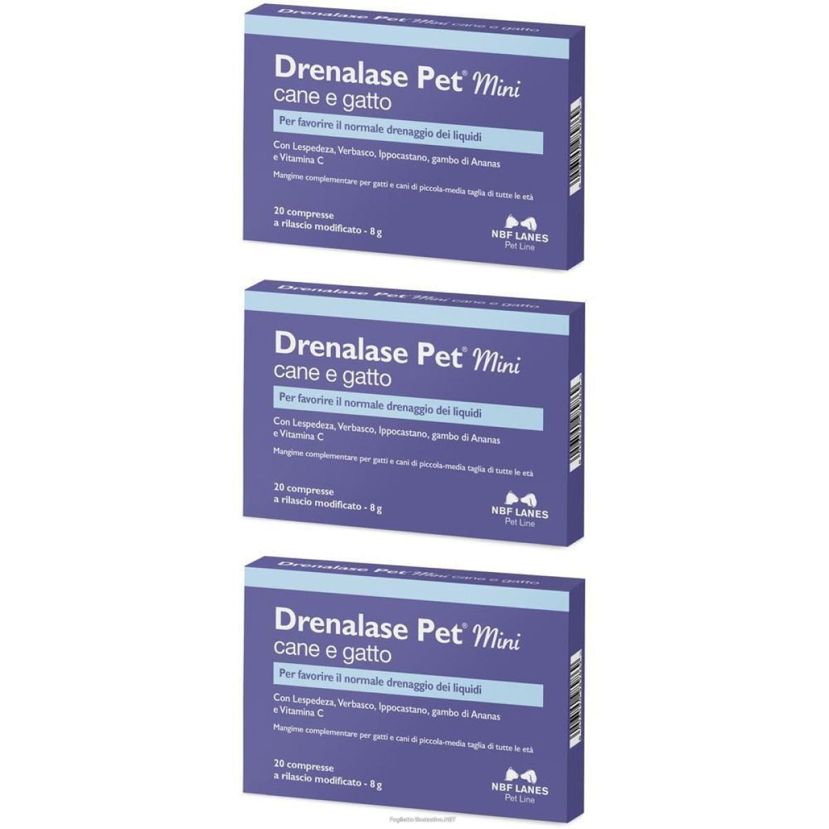 Compra Online drenalase pet mini cane gatto 20 compresse 3x8 g e Trova il miglior prezzo
