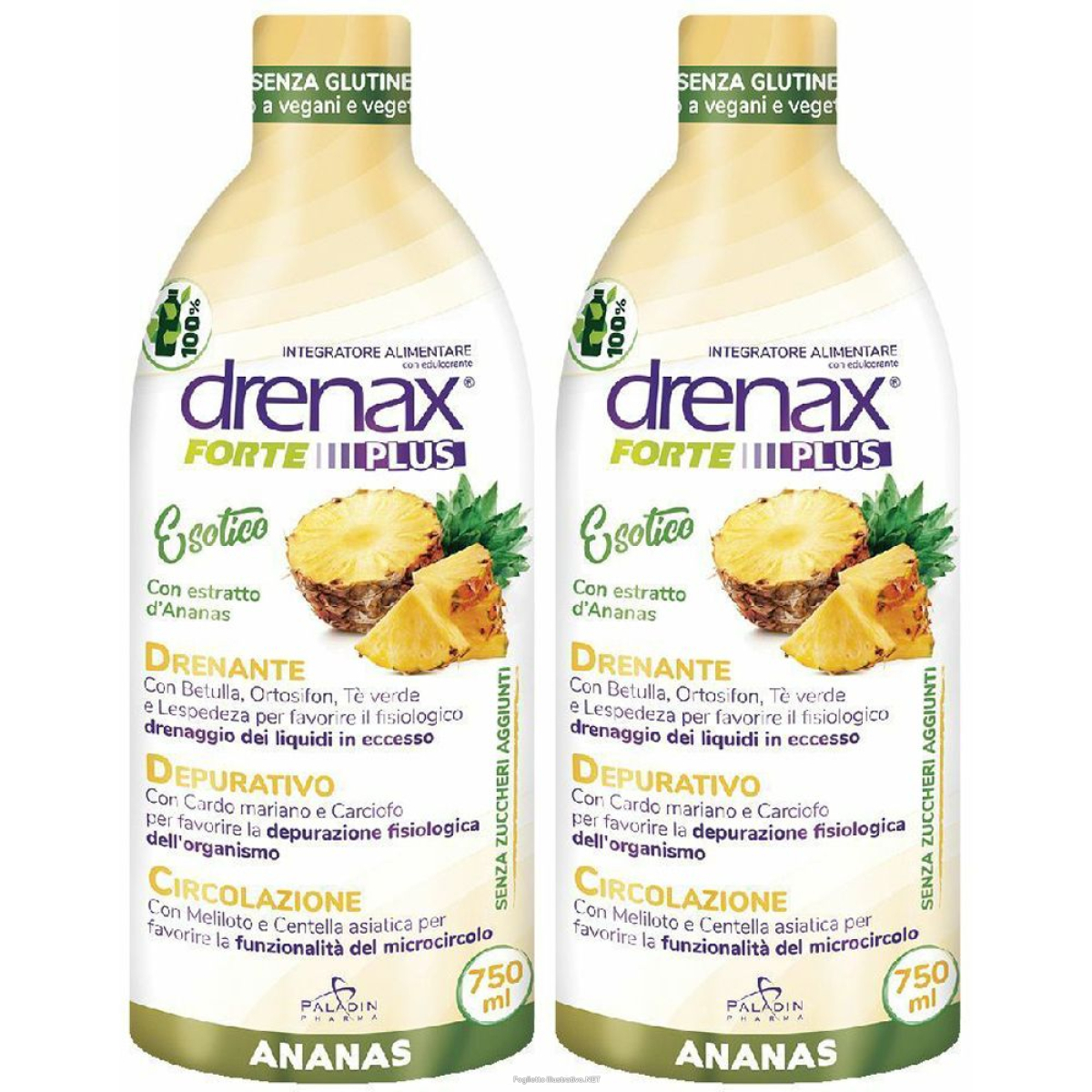 Compra Online drenax® forte plus set da 2 2x750 ml soluzione e Trova il miglior prezzo
