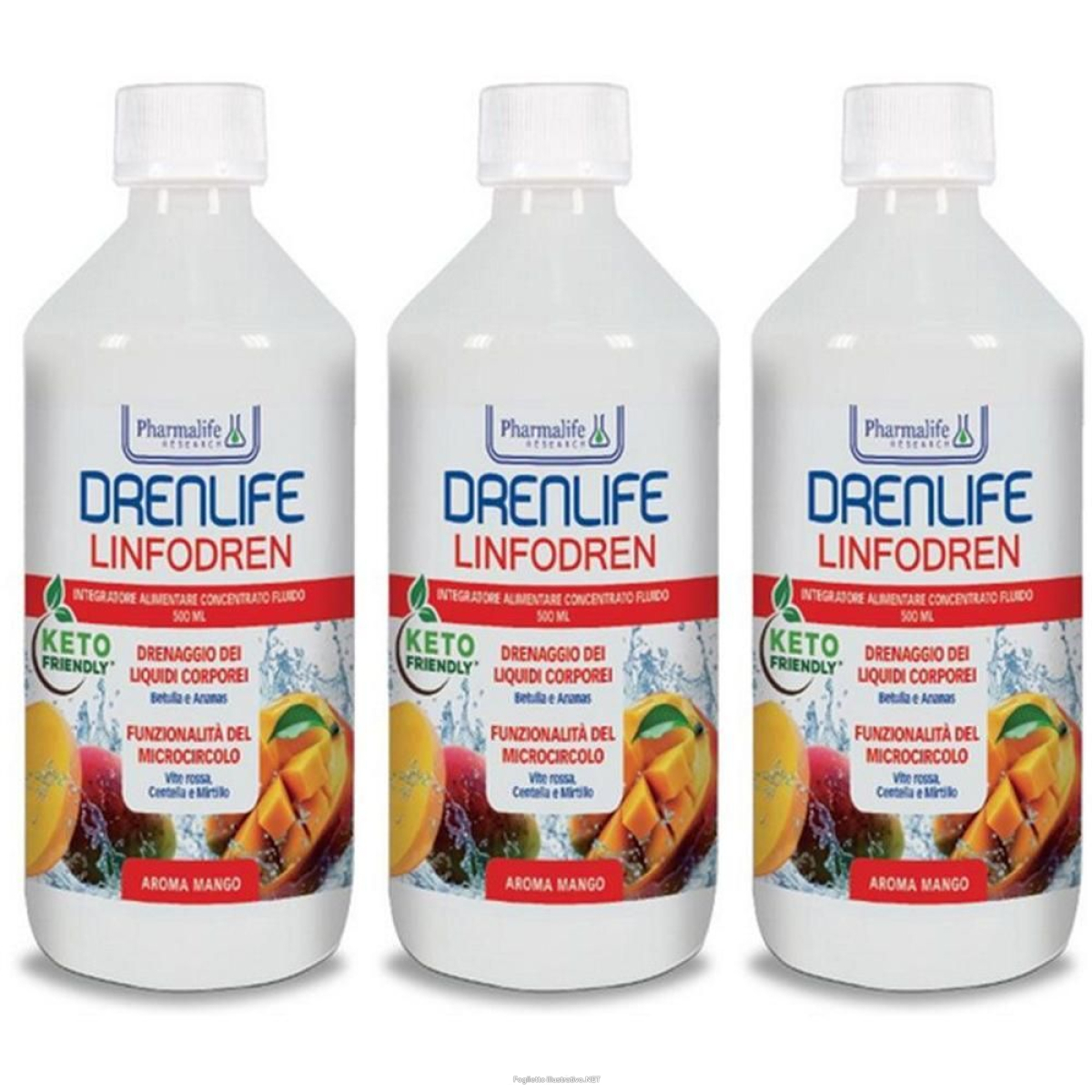 Compra Online drenlife linfodren concentrato fluido 3x500 ml soluzione orale e Trova il miglior prezzo