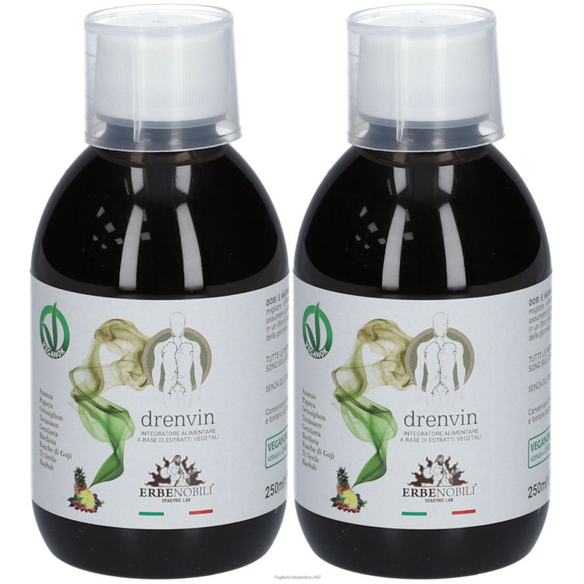 Compra Online drenvin set da 2 2x250 ml soluzione e Trova il miglior prezzo