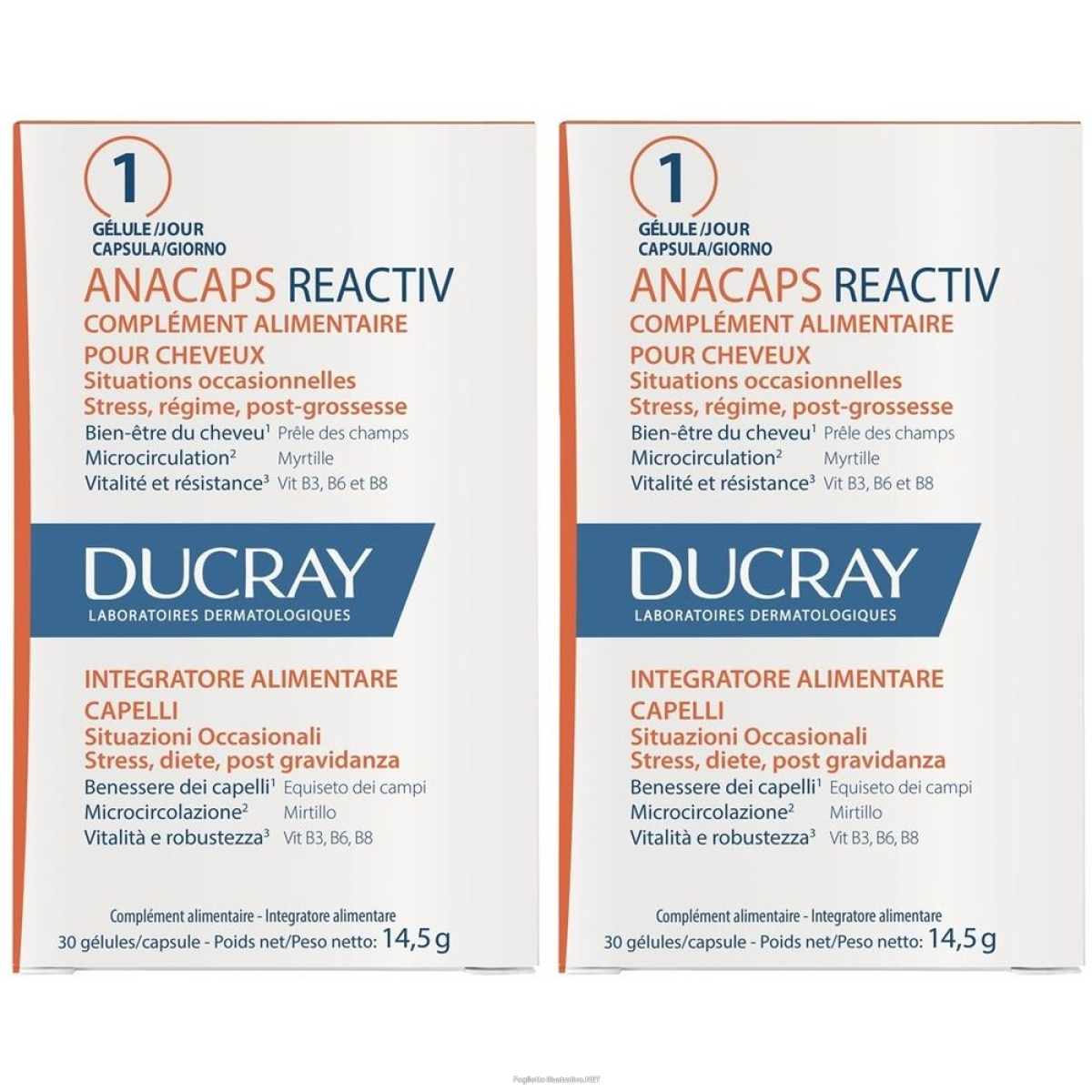 Compra Online ducray anacaps reactiv integratore alimentare per capelli 30 capsule - e Trova il miglior prezzo