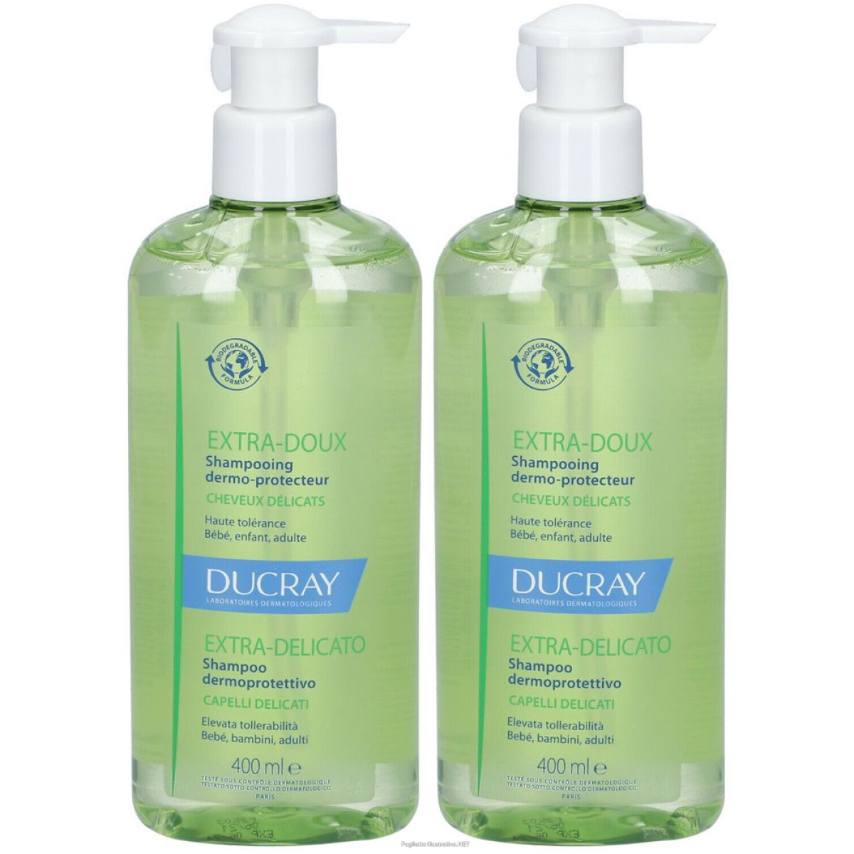 Compra Online ducray exra delicato shampoo dermo protettivo set da 2 2x400 ml shampo e Trova il miglior prezzo