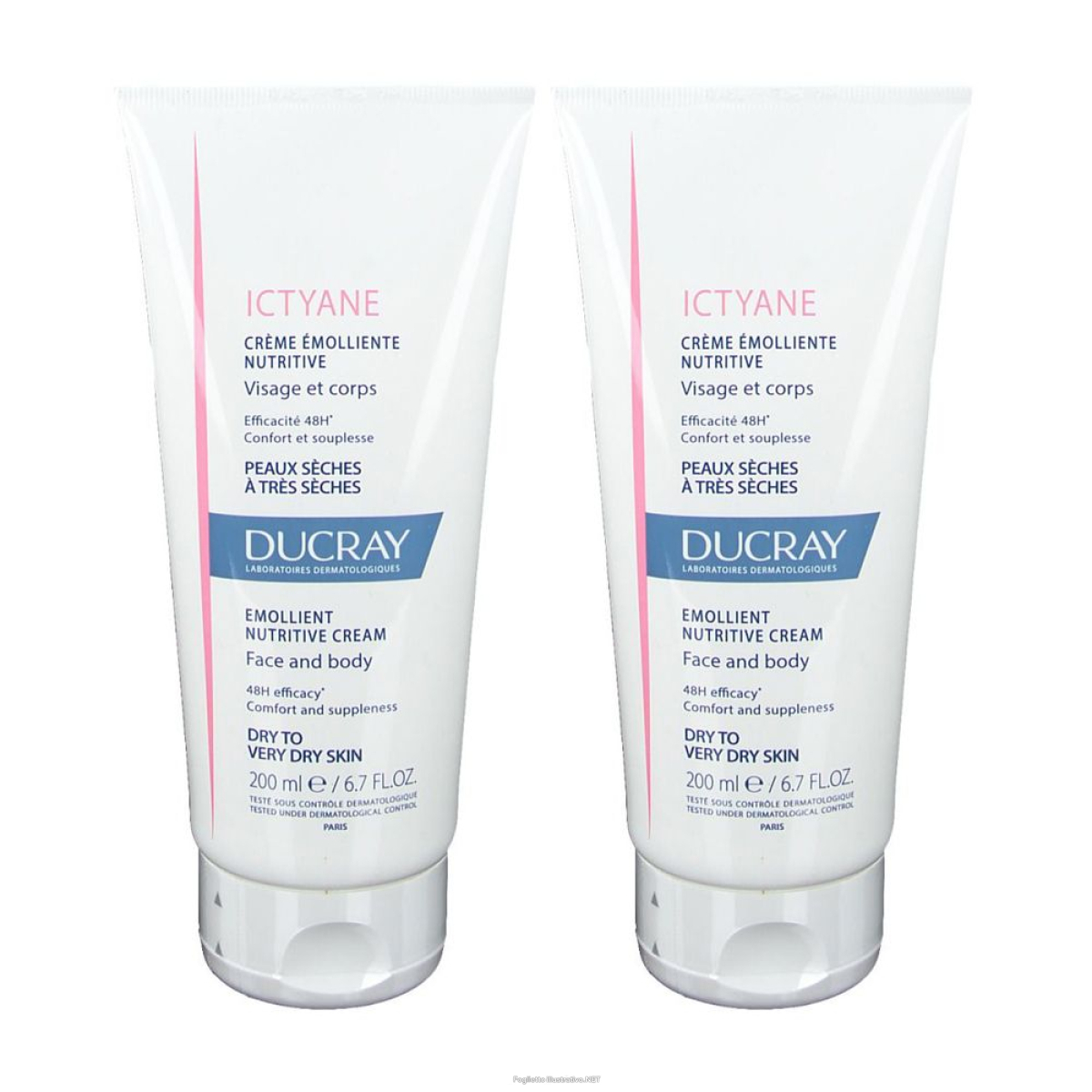 Compra Online ducray ictyane crema emolliente nutritiva set da 2 2x200 ml e Trova il miglior prezzo