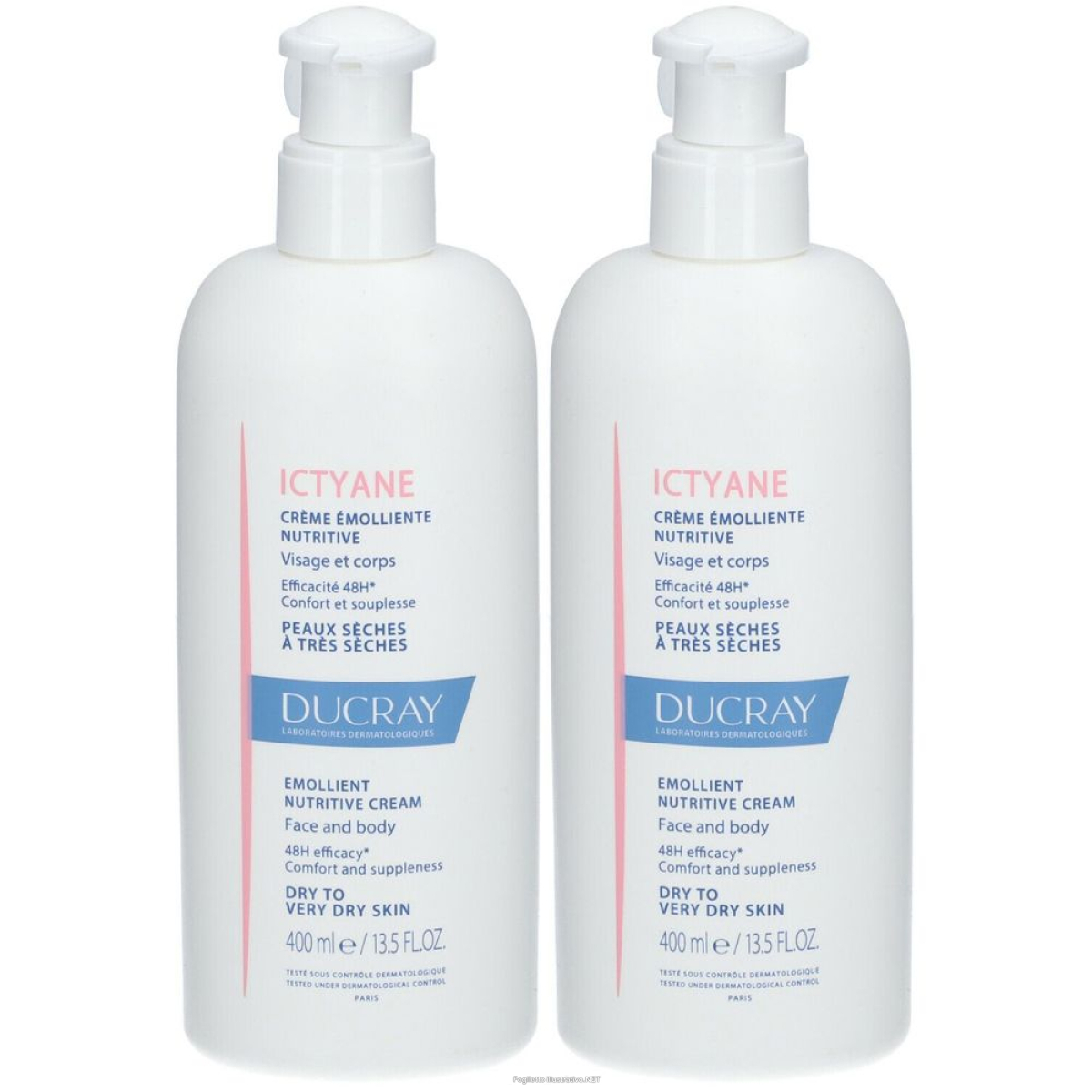 Compra Online ducray ictyane crema emolliente nutritiva set da 2 2x400 ml e Trova il miglior prezzo
