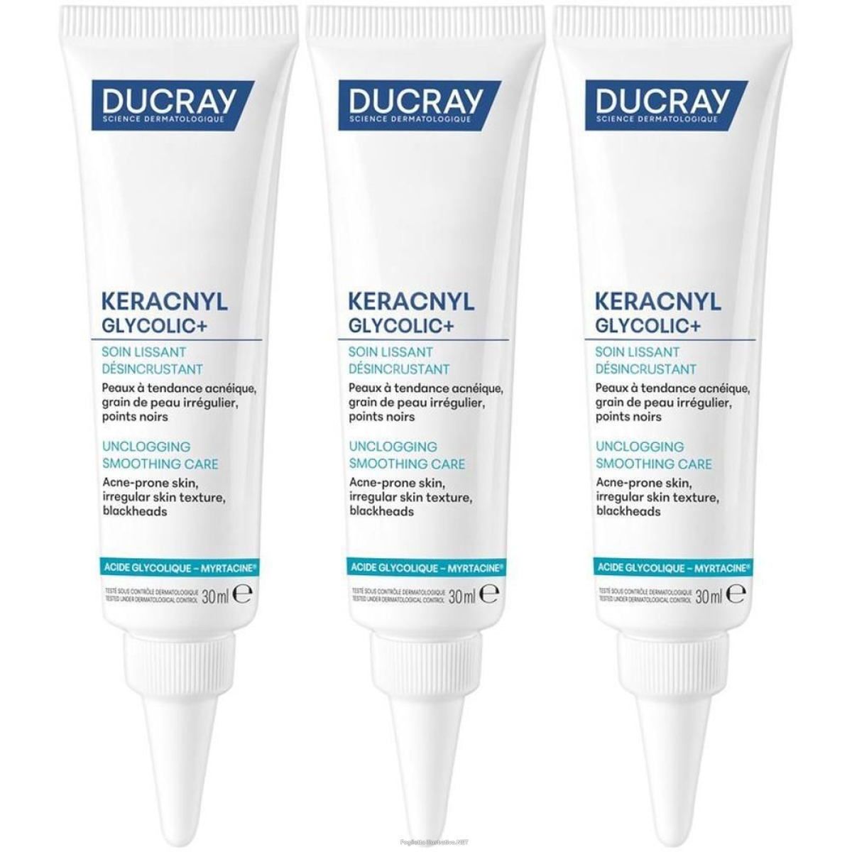 Compra Online ducray keracnyl glycolic+ 30ml - pelle grassa a tendenza acneica 3x30 e Trova il miglior prezzo
