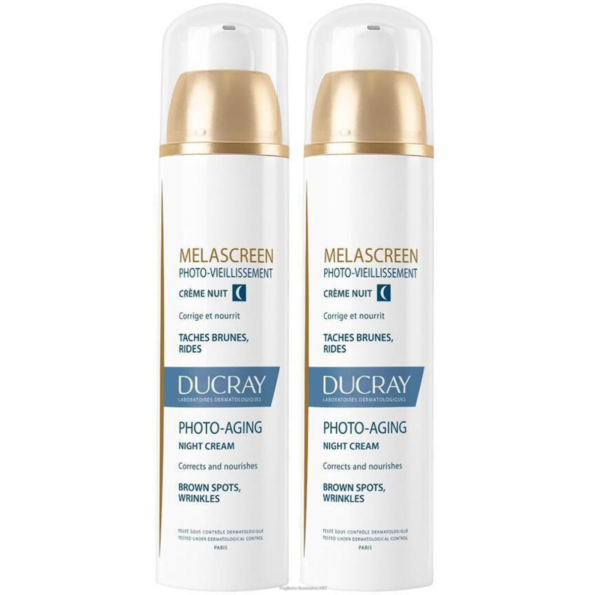 Compra Online ducray melascreen photo-vieillissement crema notte set da 2 2x50 ml cr e Trova il miglior prezzo