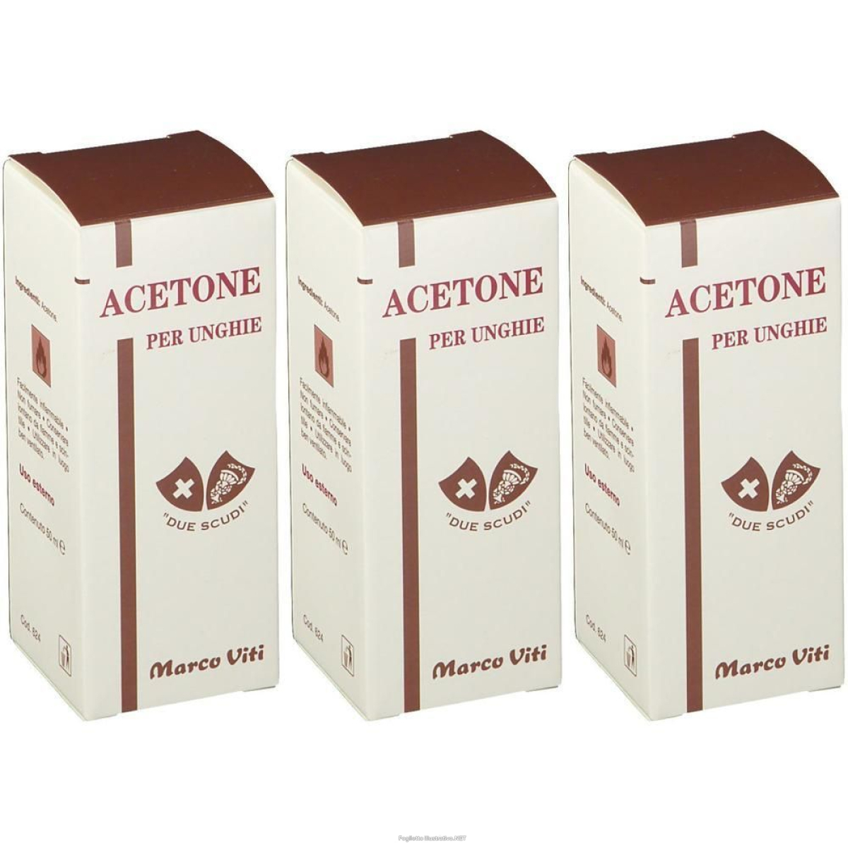 Compra Online due scudi acetone per unghie 3x50 ml soluzione e Trova il miglior prezzo