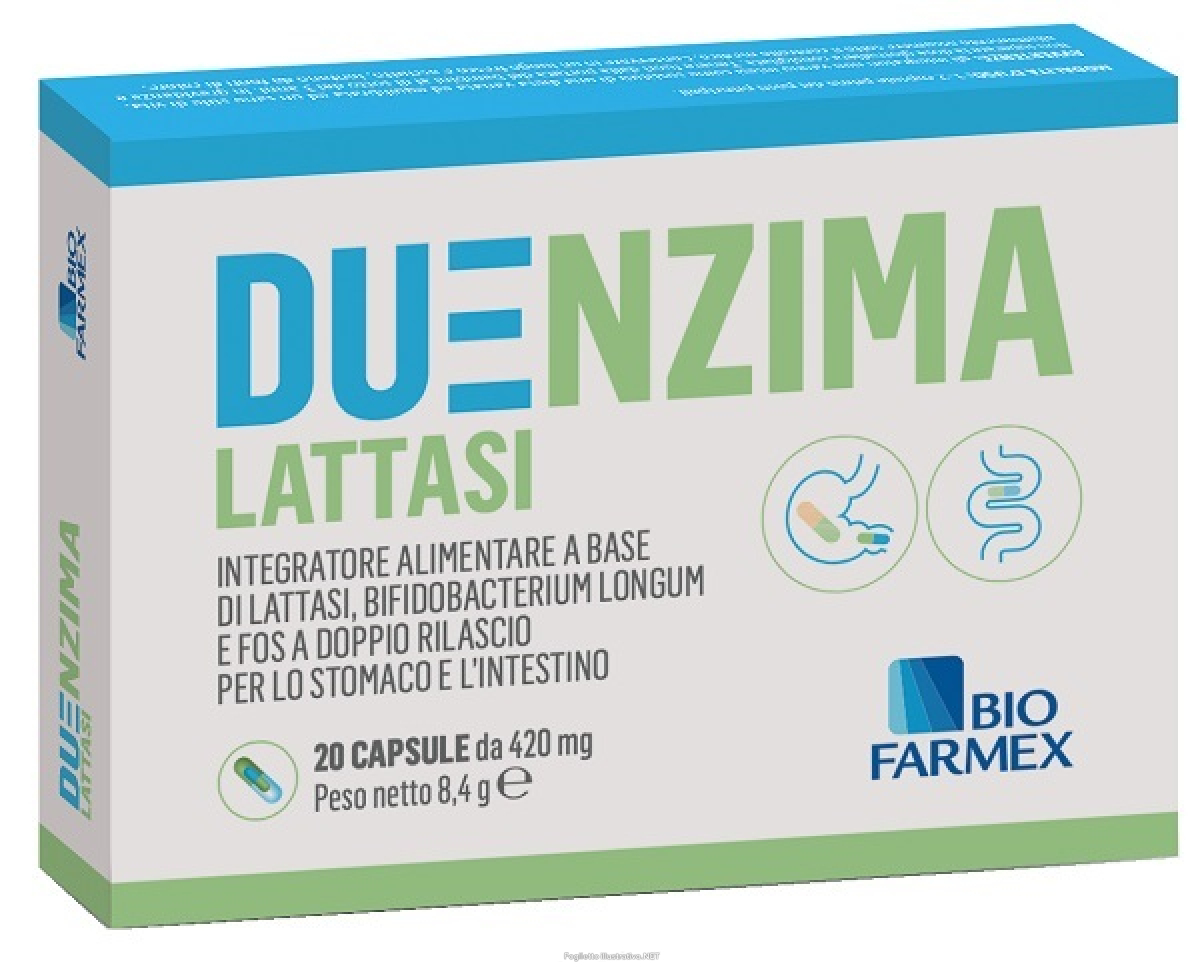 Compra Online duenzima lattasi integratore per la digestione del lattosio 20 capsule e Trova il miglior prezzo