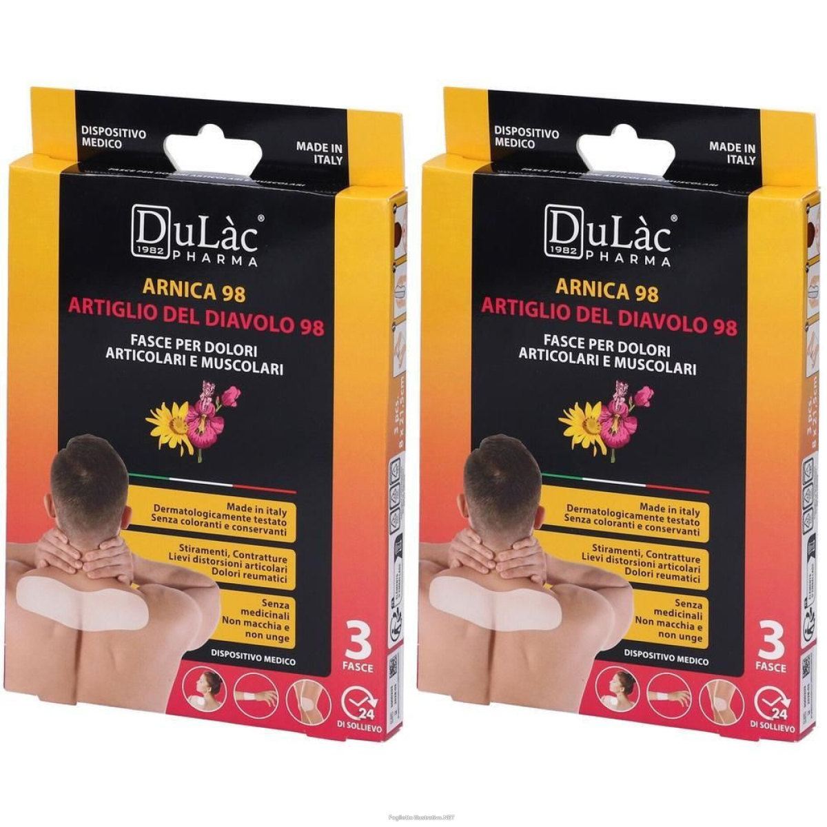 Compra Online dulàc arnica 98 fasce per dolori muscolari articolari 2x3 st e Trova il miglior prezzo