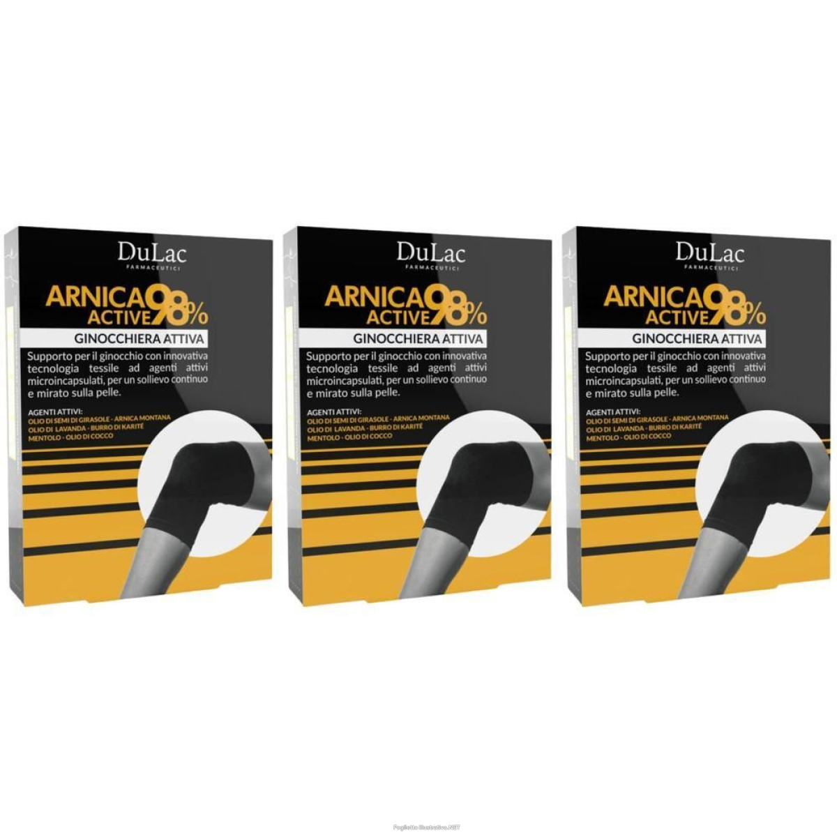Compra Online dulac arnica active 98% ginocchiera attiva taglia 3 3x1 st e Trova il miglior prezzo
