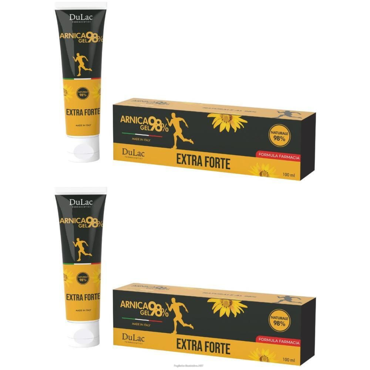 Compra Online dulac arnica gel 98% extra forte formula farmacia 2x100 ml e Trova il miglior prezzo