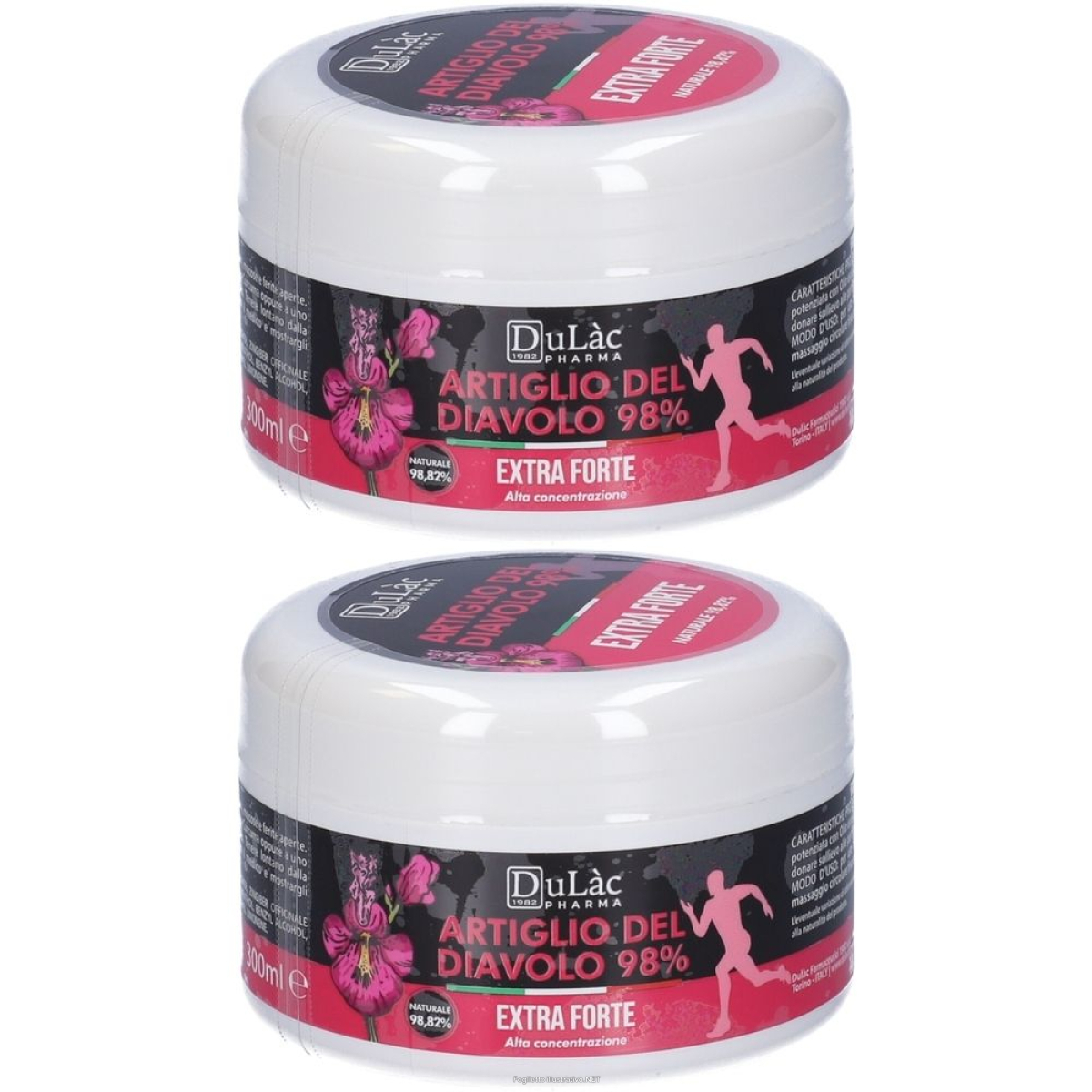Compra Online dulac artiglio del diavolo 98% 300 ml set da 2 2x300 ml gel e Trova il miglior prezzo