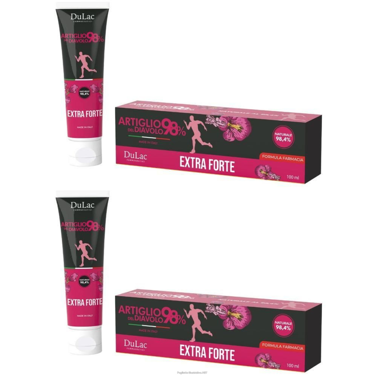 Compra Online dulac artiglio del diavolo gel 98% extra forte 2x100 ml e Trova il miglior prezzo