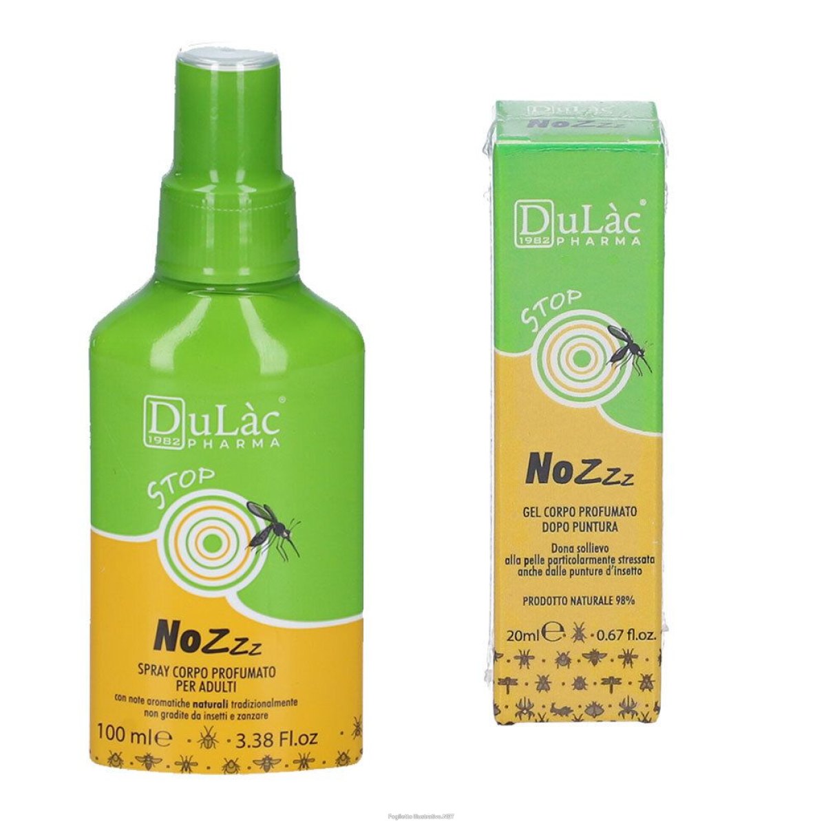 Compra Online dulàc nozzz spray corpo profumato per adulti + gel dopopuntura r e Trova il miglior prezzo