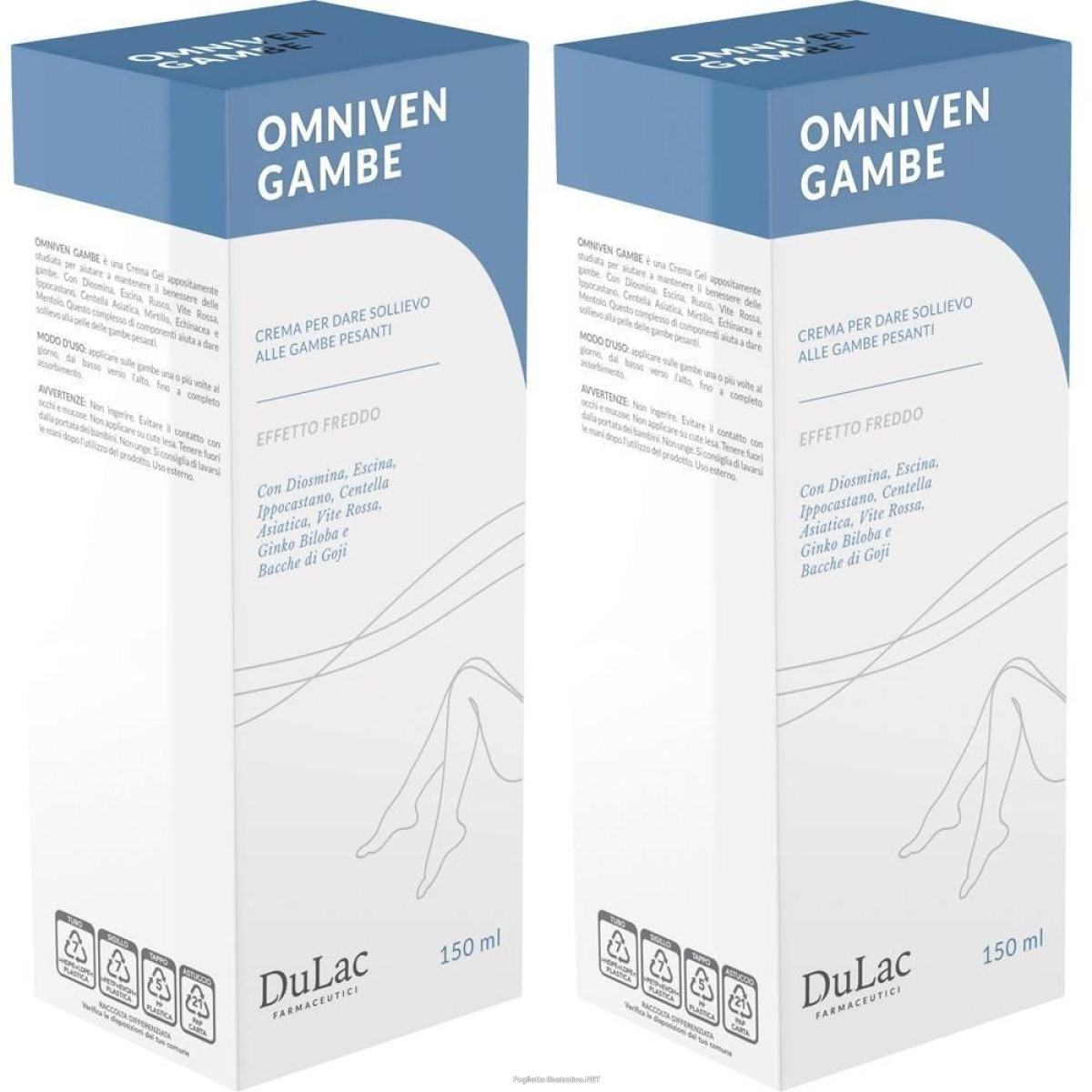 Compra Online dulac omniven gambe crema 2x150 ml gel e Trova il miglior prezzo