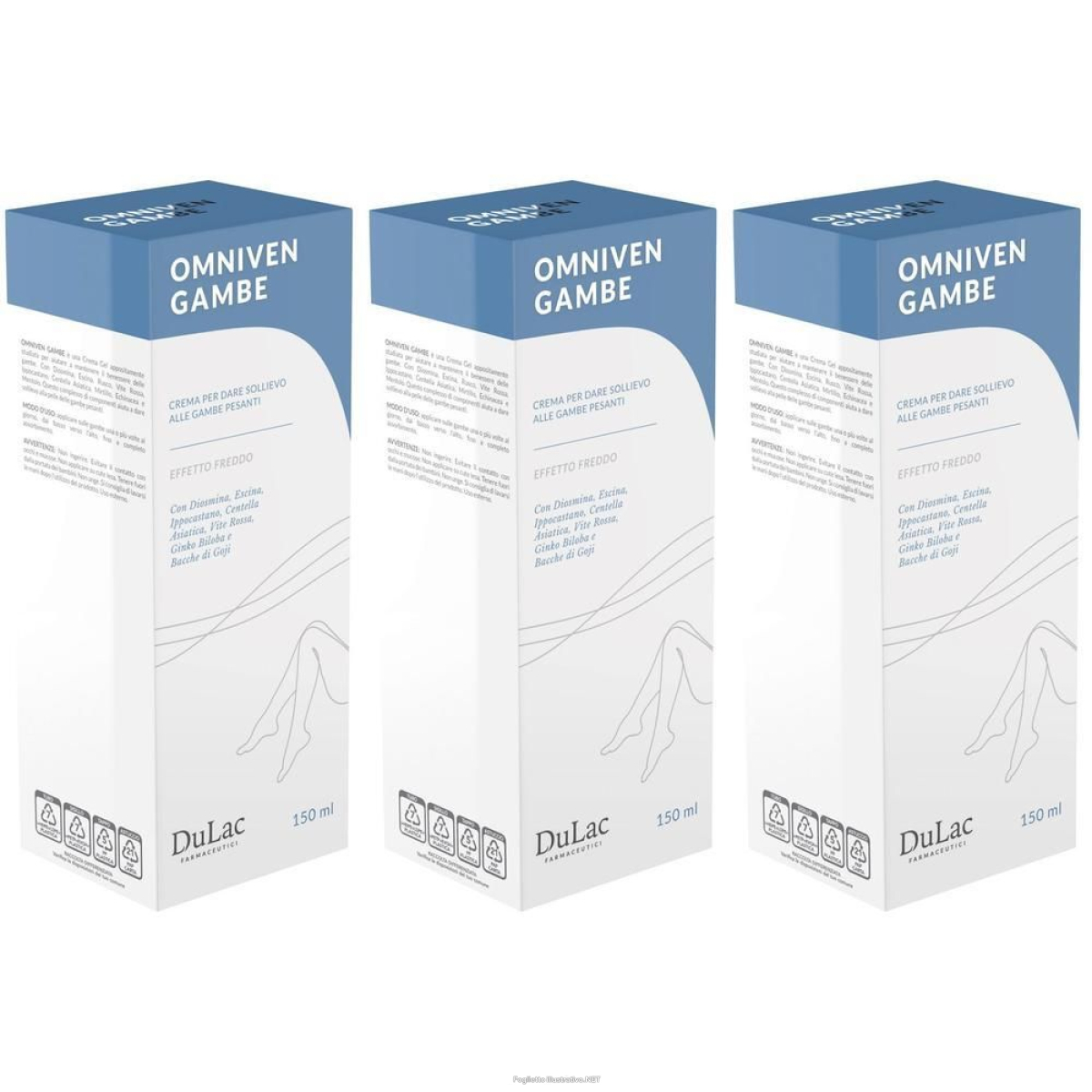 Compra Online dulac omniven gambe crema 3x150 ml gel e Trova il miglior prezzo