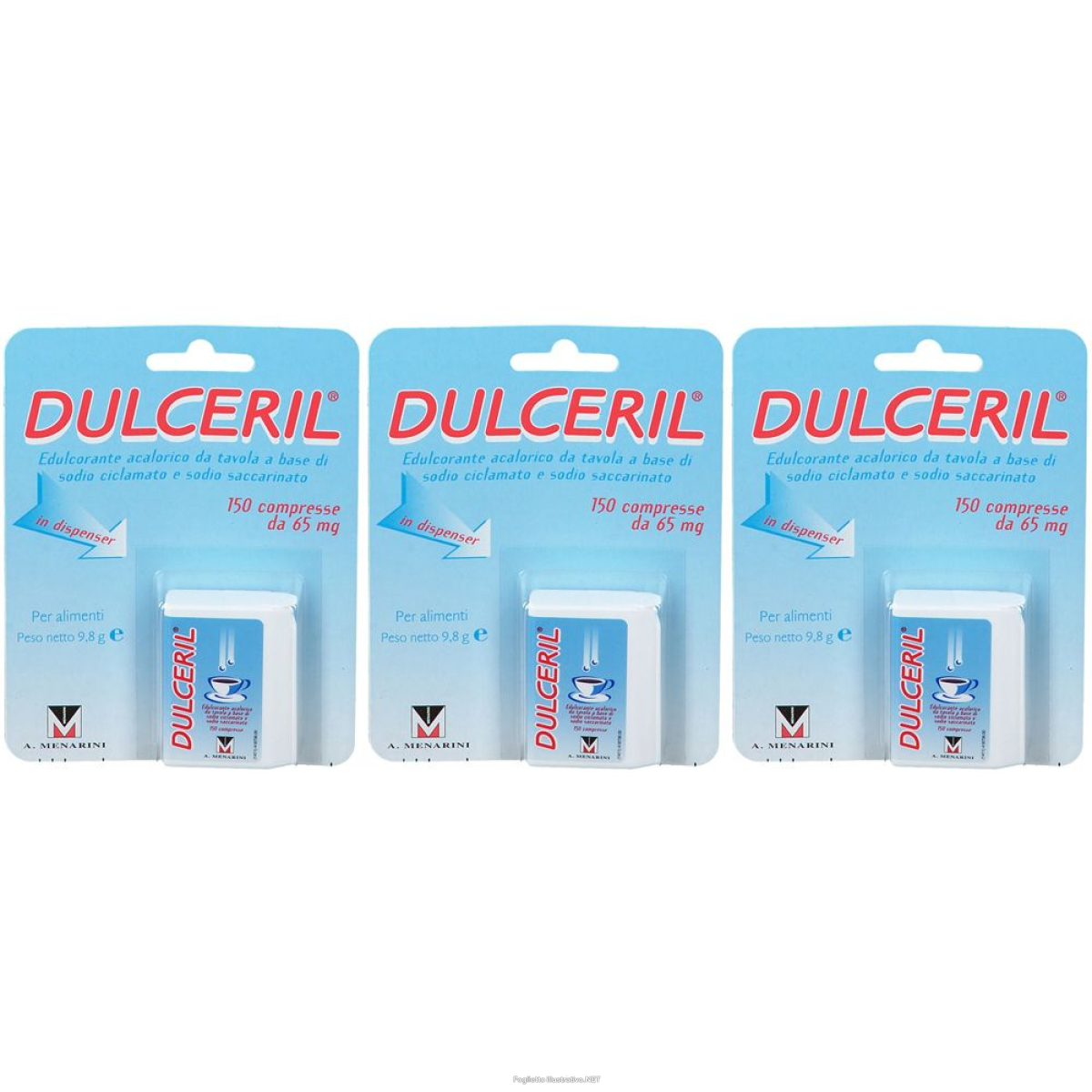 Compra Online dulceril® dolcificante acalorico set da 3 3x150 pz compresse e Trova il miglior prezzo