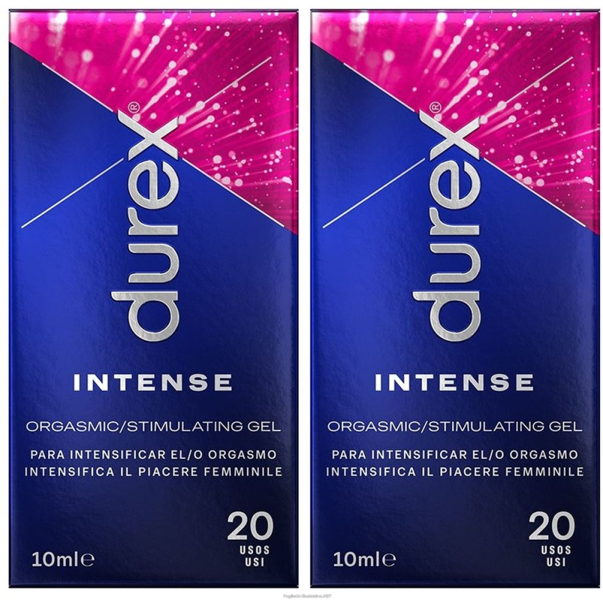 Compra Online durex® intense orgasmic gel set da 2 2x10 ml e Trova il miglior prezzo
