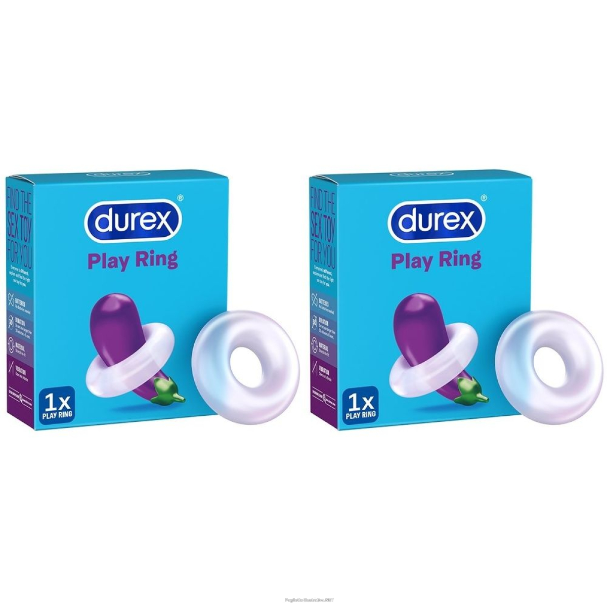 Compra Online durex® love sex pleasure ring anello stimolante 2x1 pz altro e Trova il miglior prezzo